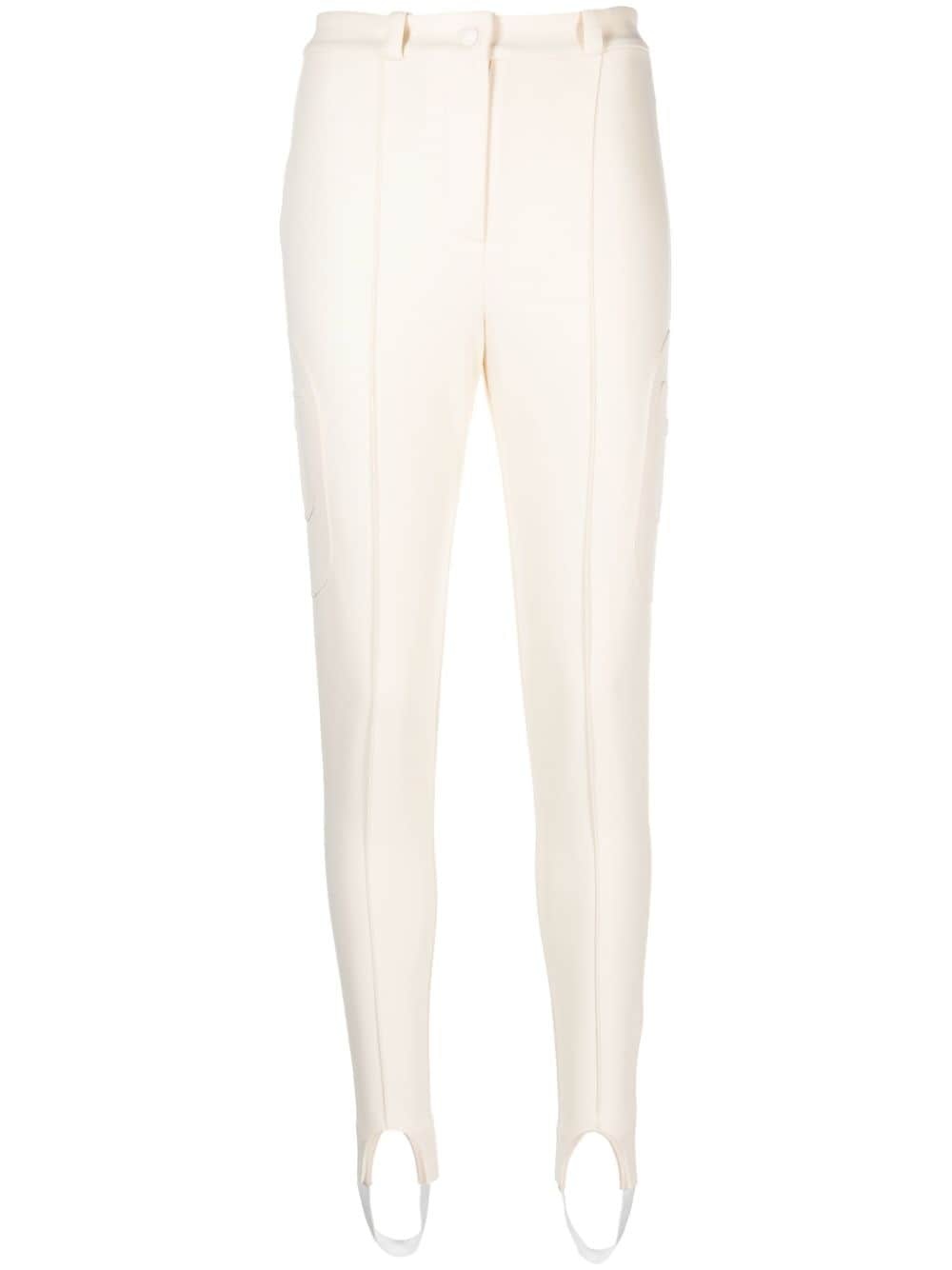 pressed-crease high-waist trousers - 1