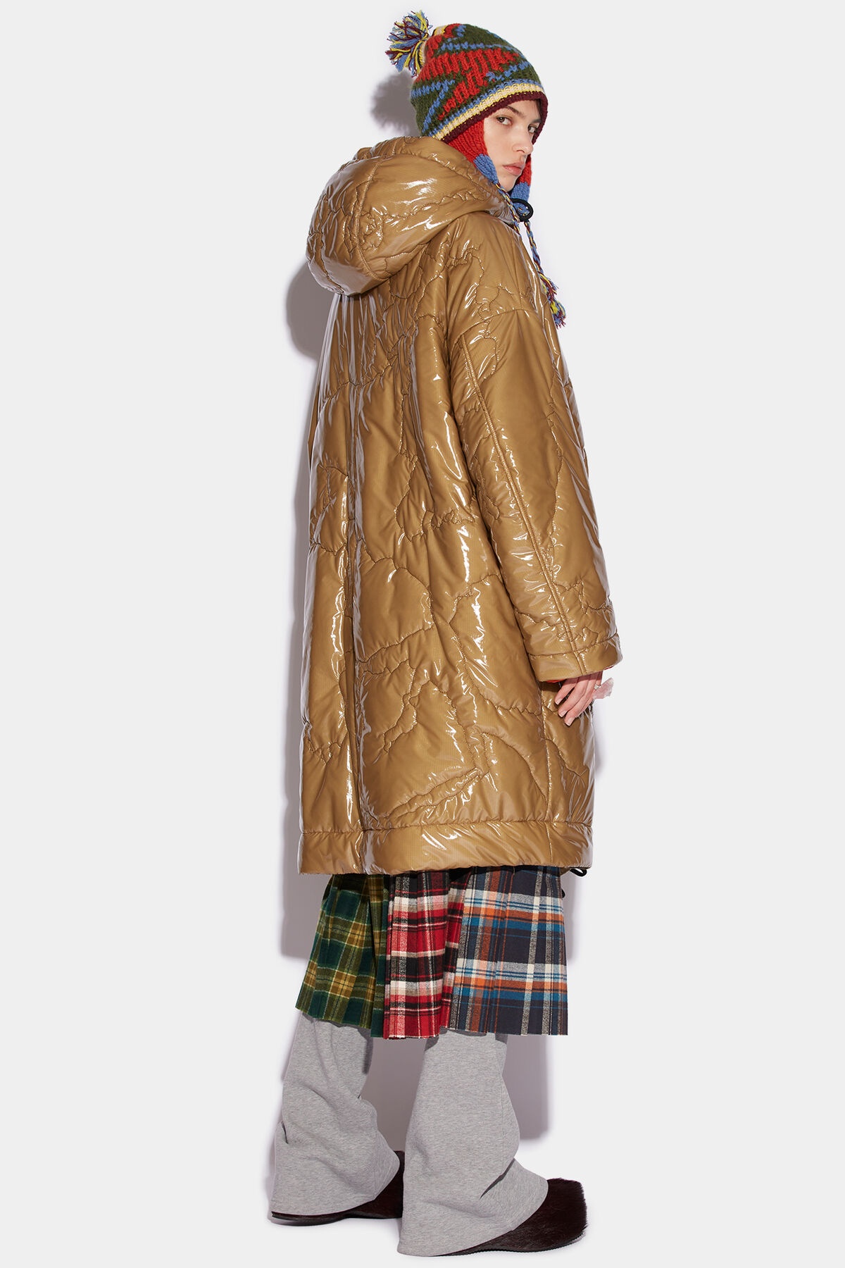 BIG MIXED PUFFER COAT - 2