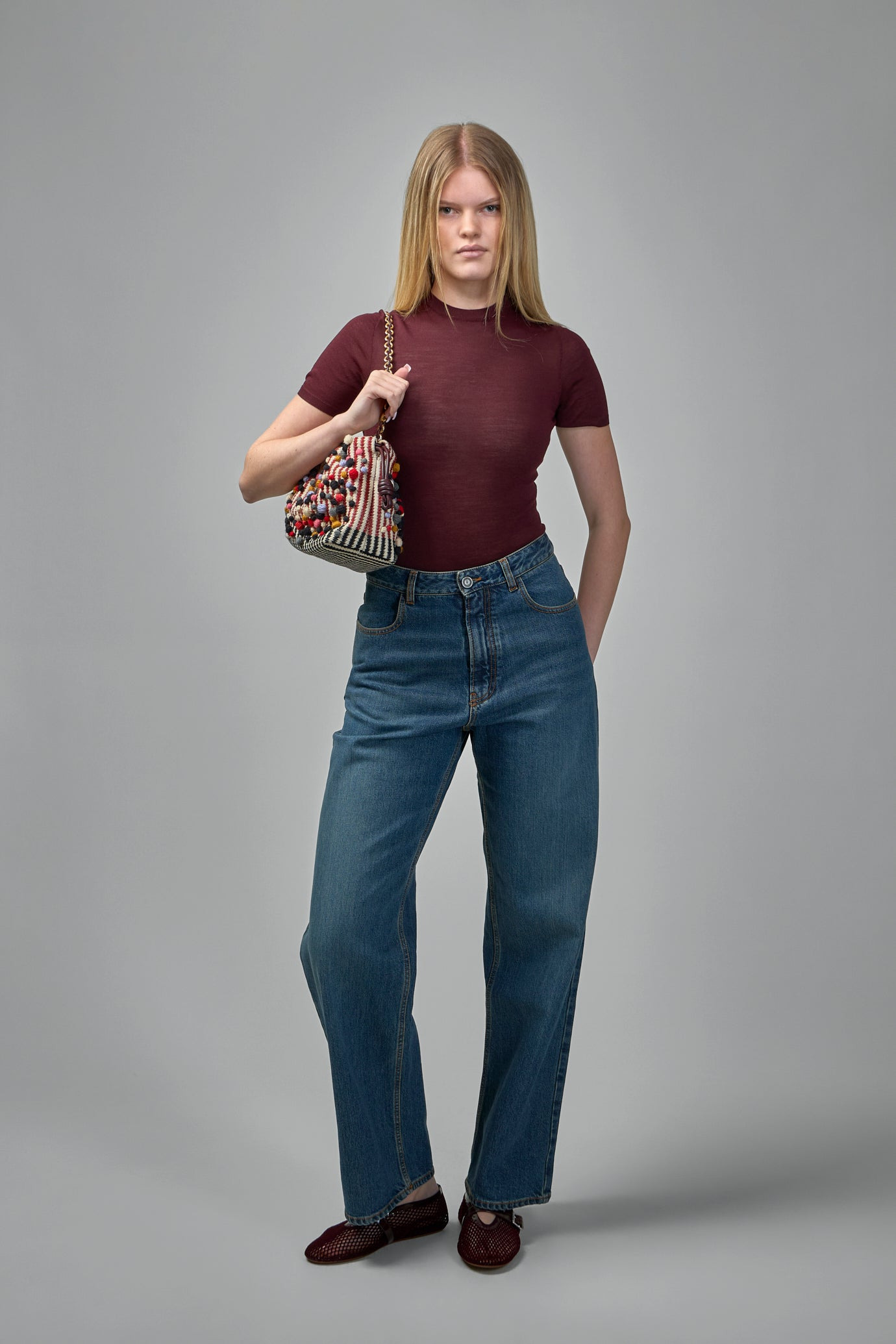 Low Waist Denim Pants - 2