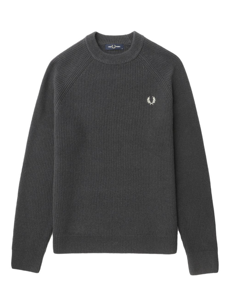 logo-embroidered sweater 1