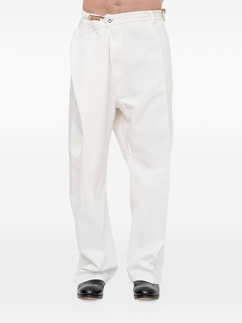 Wrong Size asymmetric wide-leg trousers 1