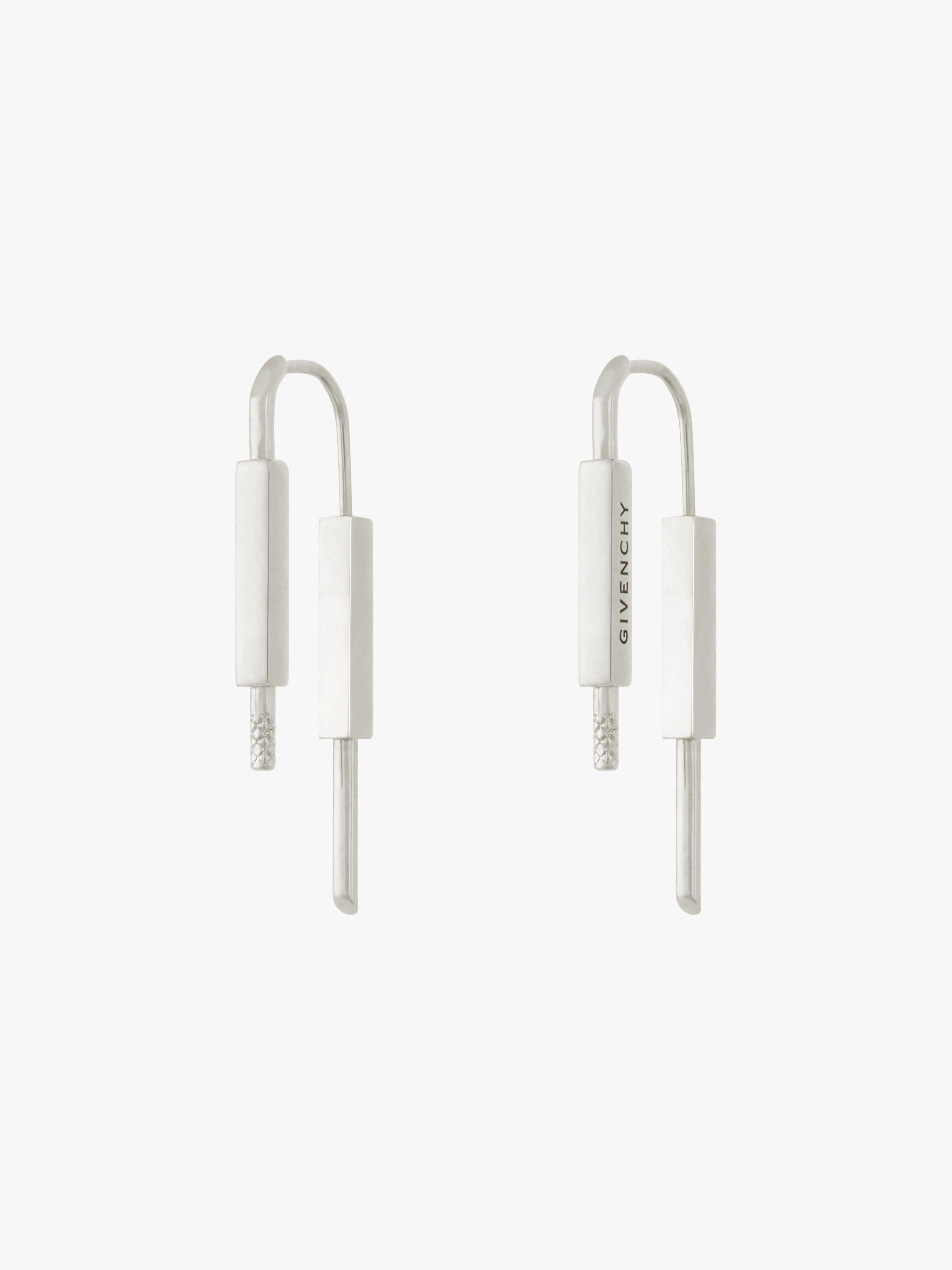 U LOCK EARRINGS IN METAL - 5