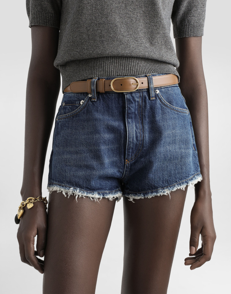 Dolce & Gabbana Palmated calfskin belt outlook