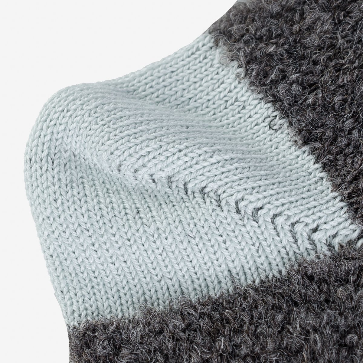 DEC-BOU-GRY Decka Boucle Alpaca Socks - Grey - 3
