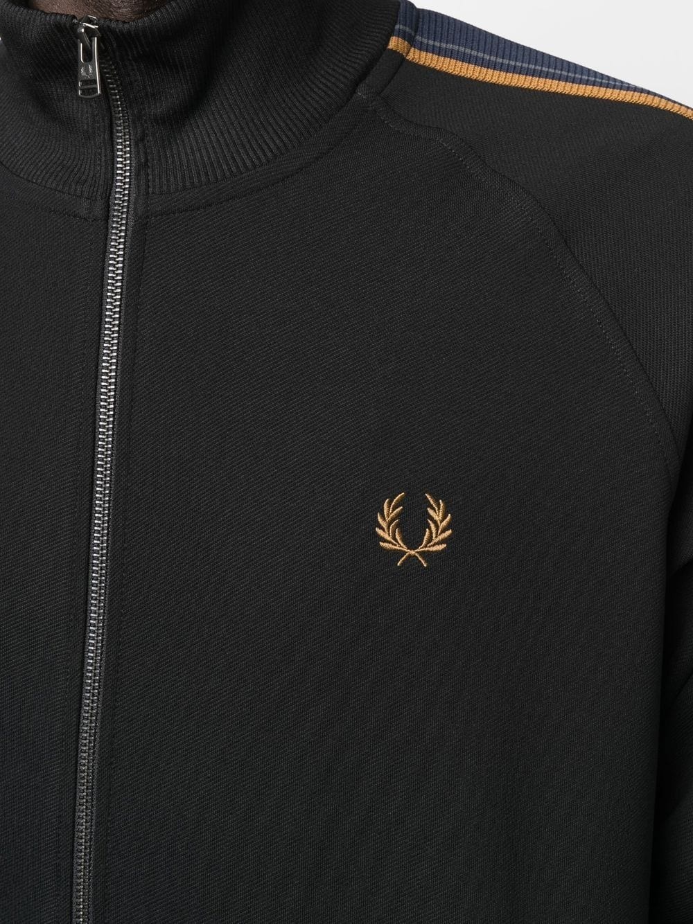 embroidered-logo zip-fastening sweatshirt - 5