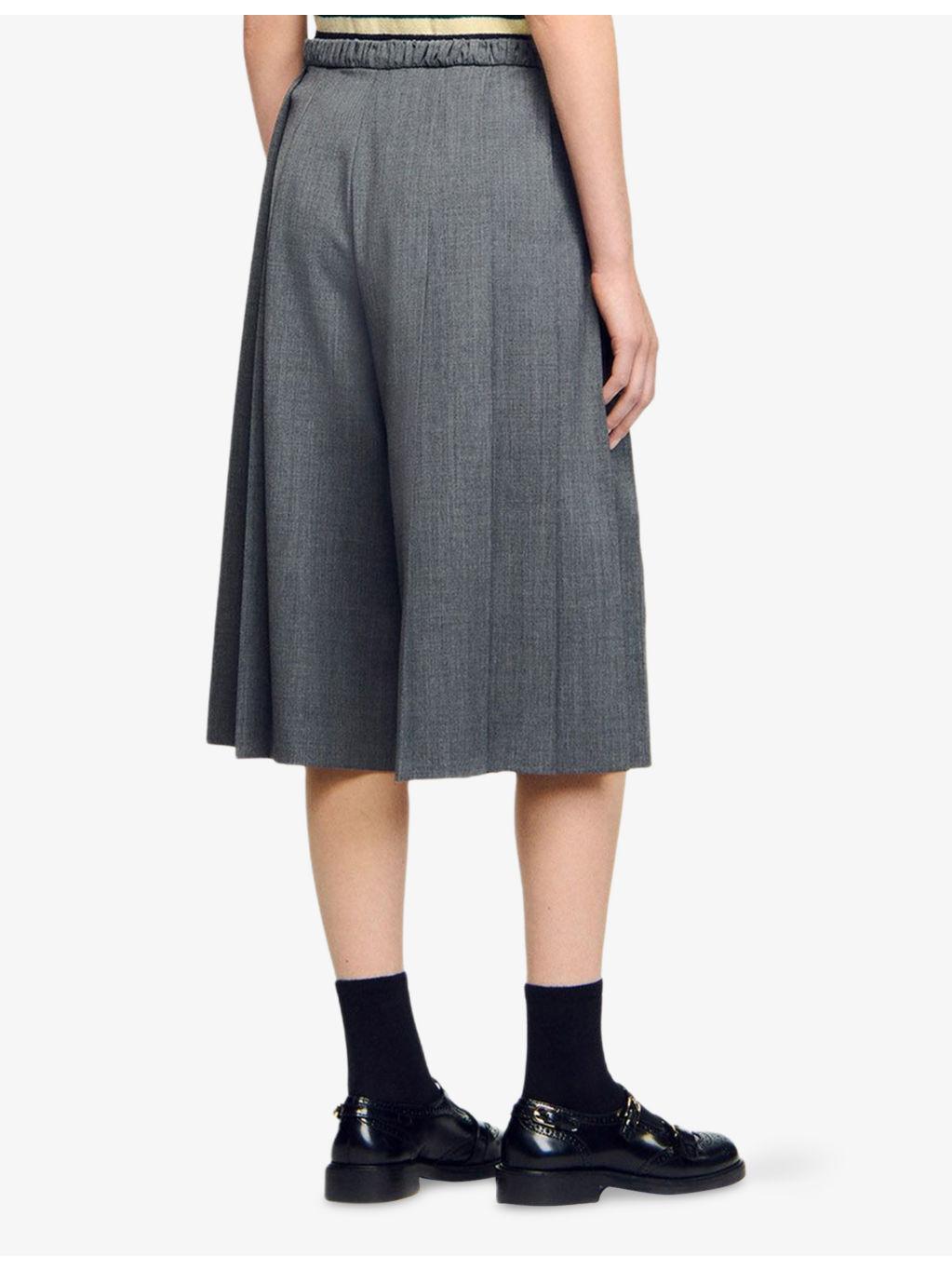Pleated Elasticated-Waistband Stretch-Woven Shorts - 4