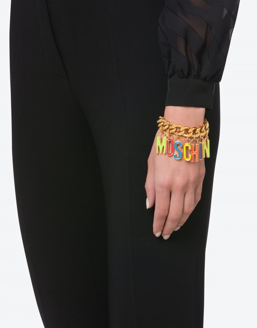 LETTERING CHARMS CHAIN BRACELET - 4