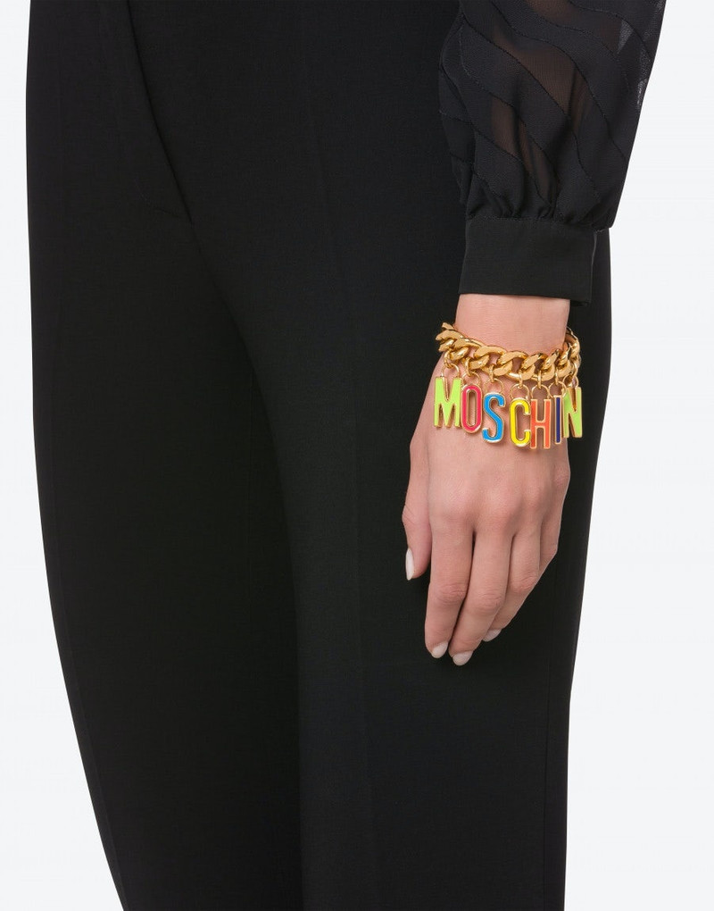 LETTERING CHARMS CHAIN BRACELET 4