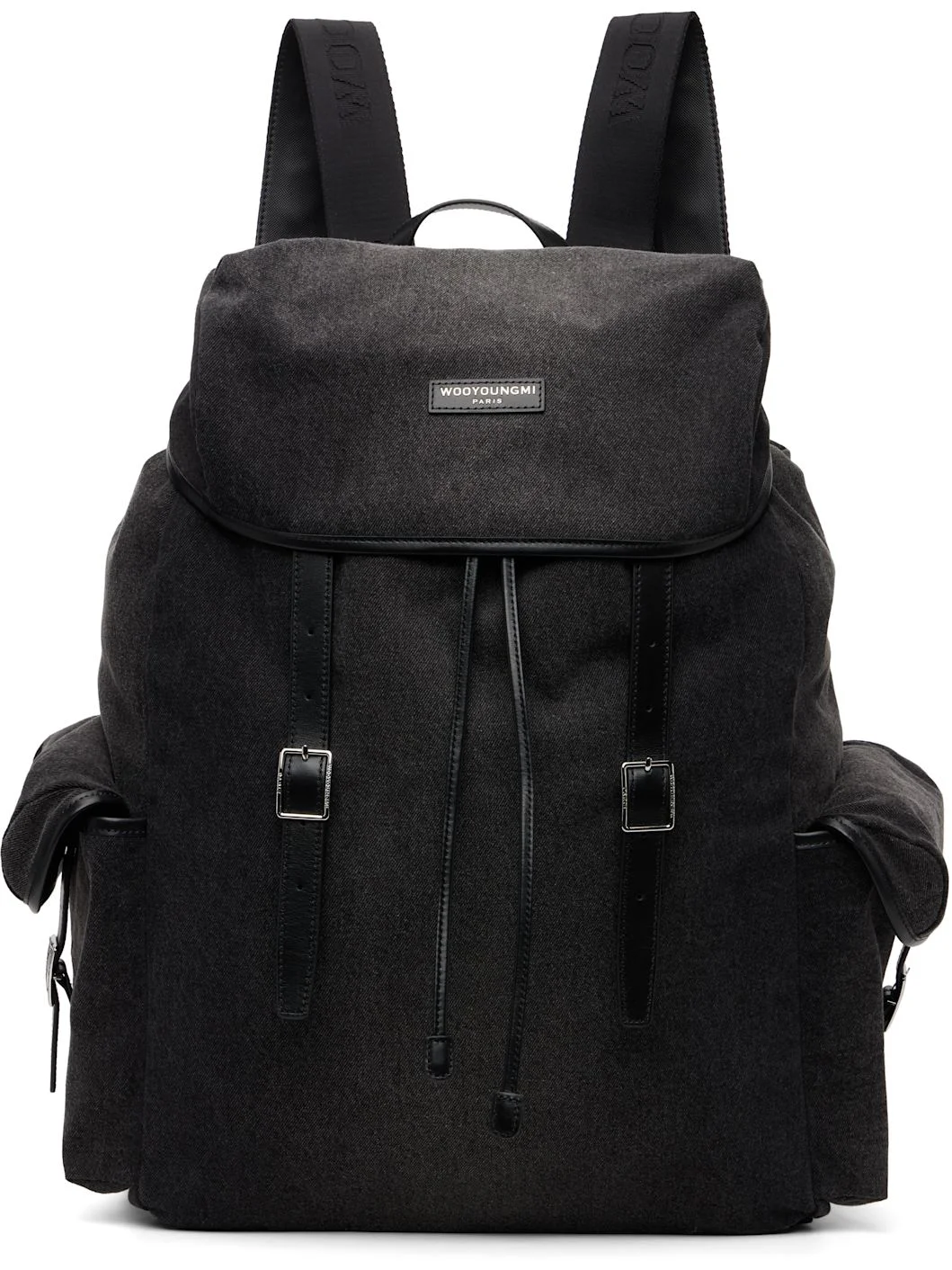Black Denim Backpack - 1