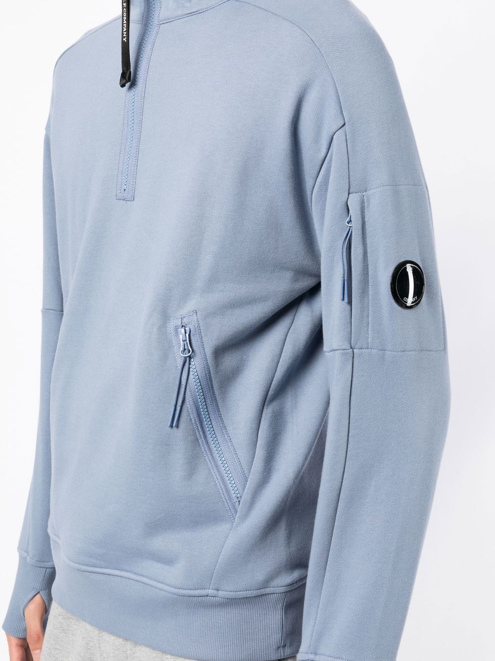 zip-fastening sweatshirt - 5