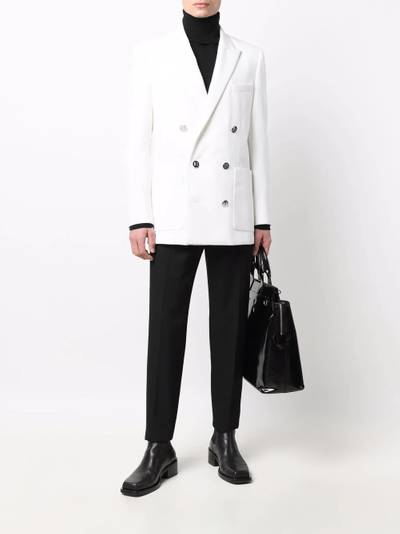 Balmain peak-lapels double-breasted blazer outlook