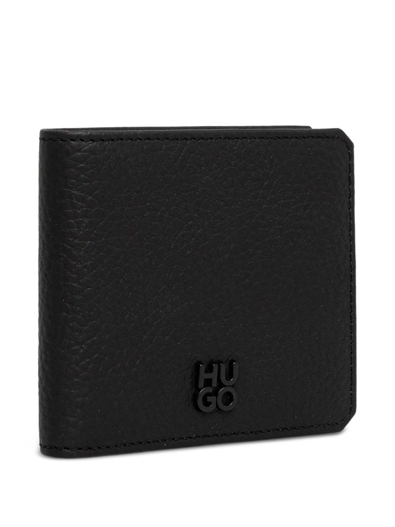 HUGO logo-plaque leather cardholder outlook