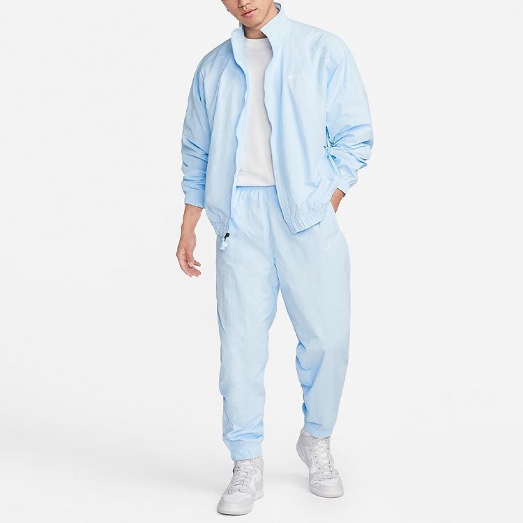 Nike Solo Swoosh Woven Track Pant 'Light Blue' DQ6572-441 - 2