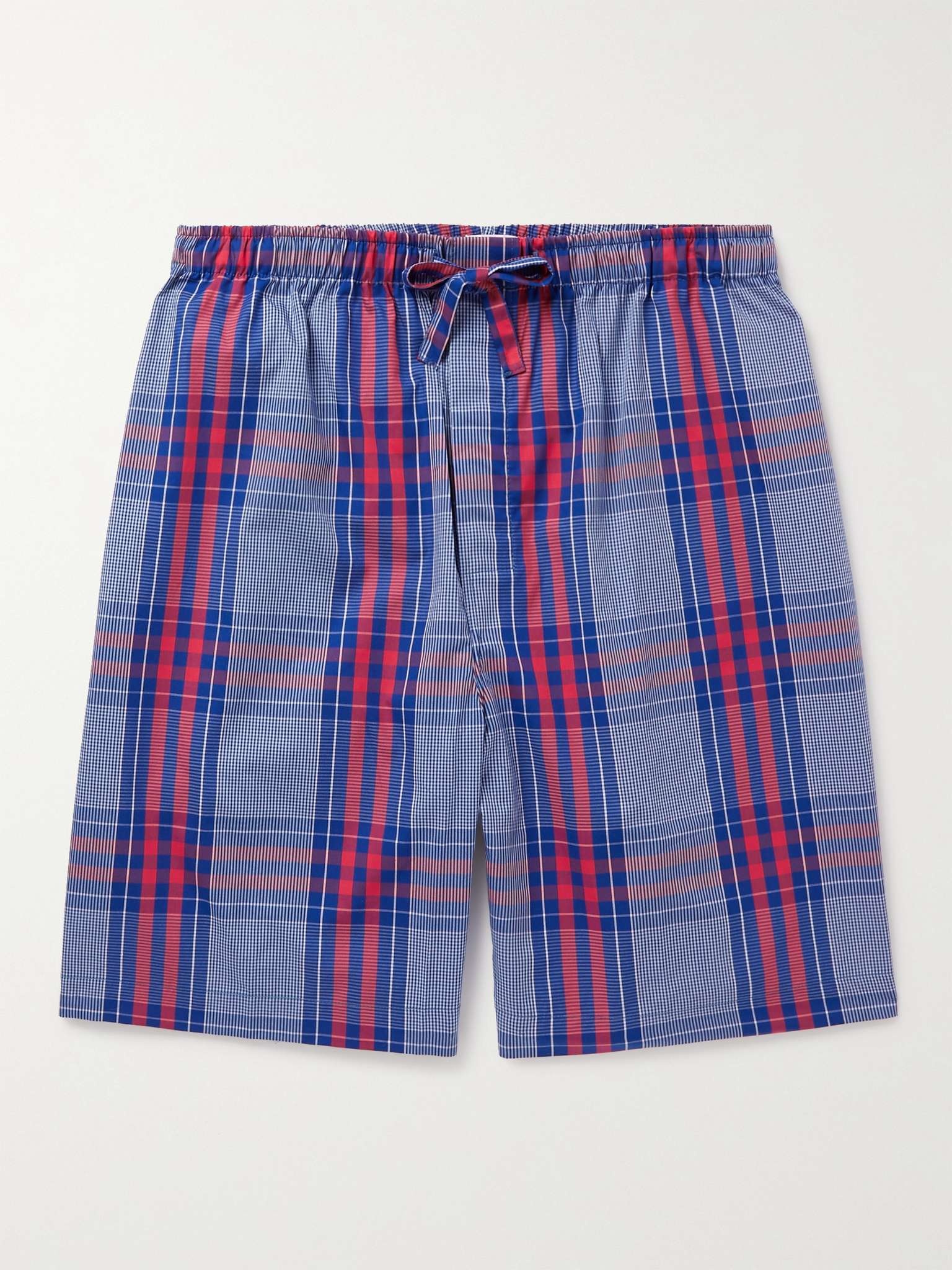 Checked Cotton Pyjama Shorts - 1