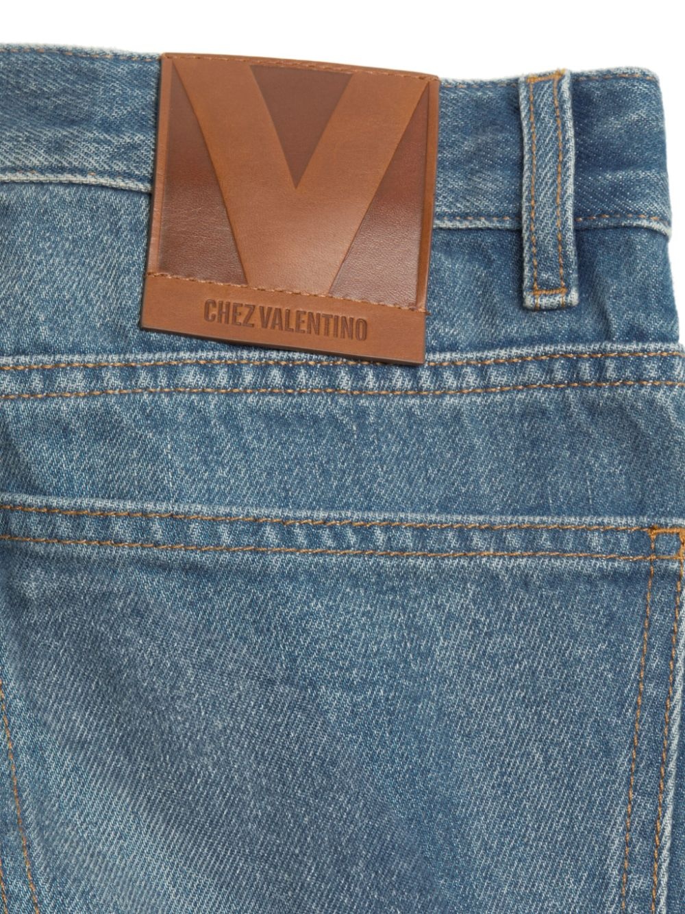jacquard-trim jeans - 6