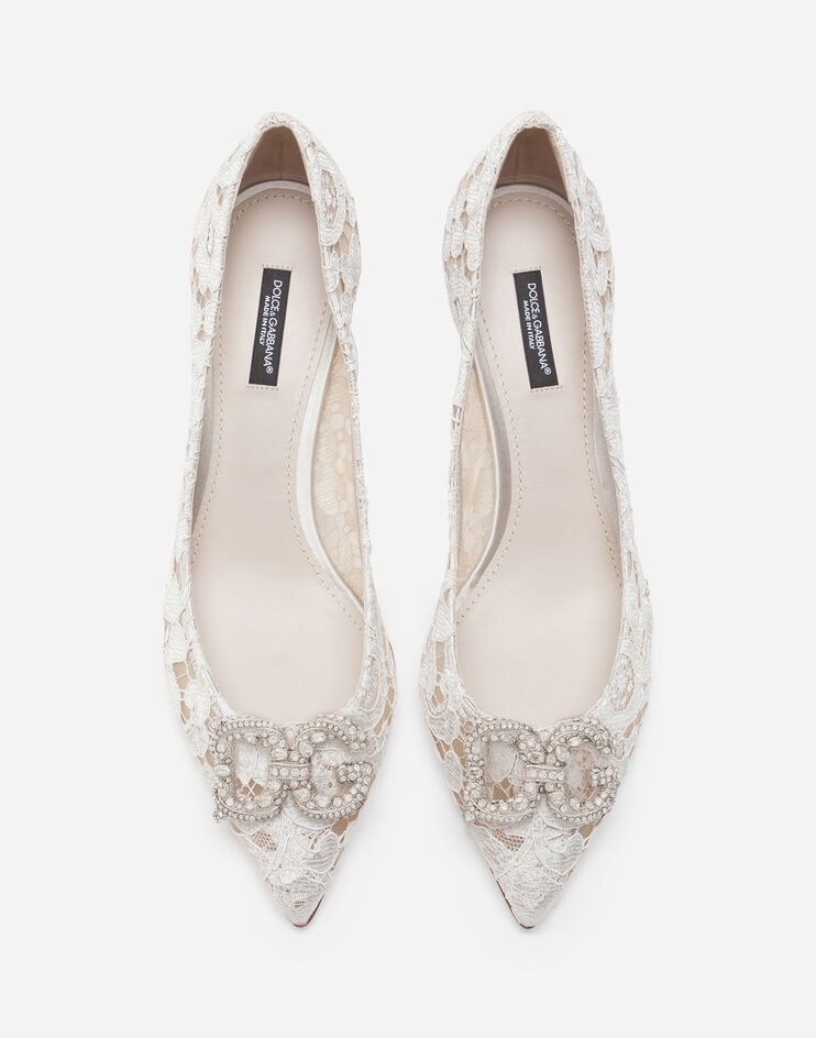 Taormina lace pumps with DG Amore logo - 4