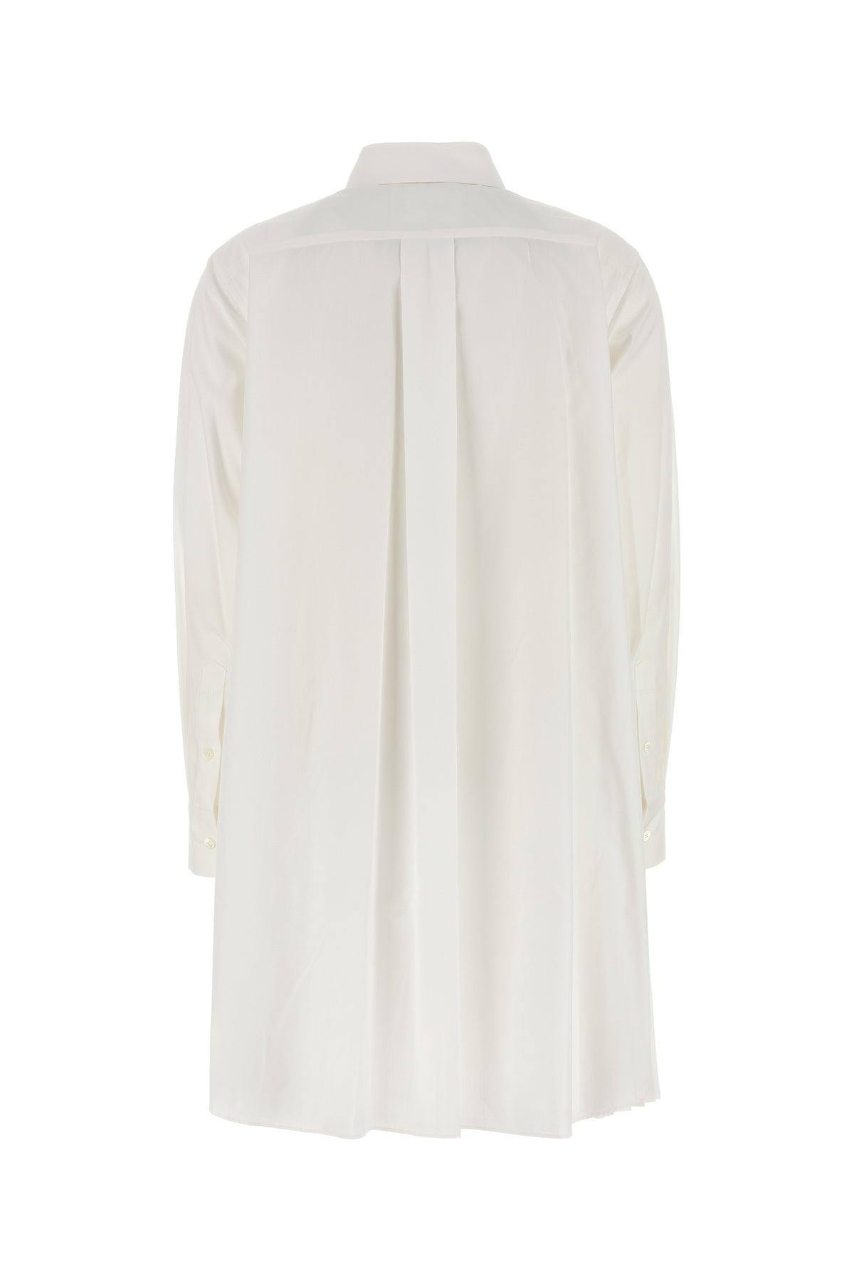 White poplin shirt dress - 2