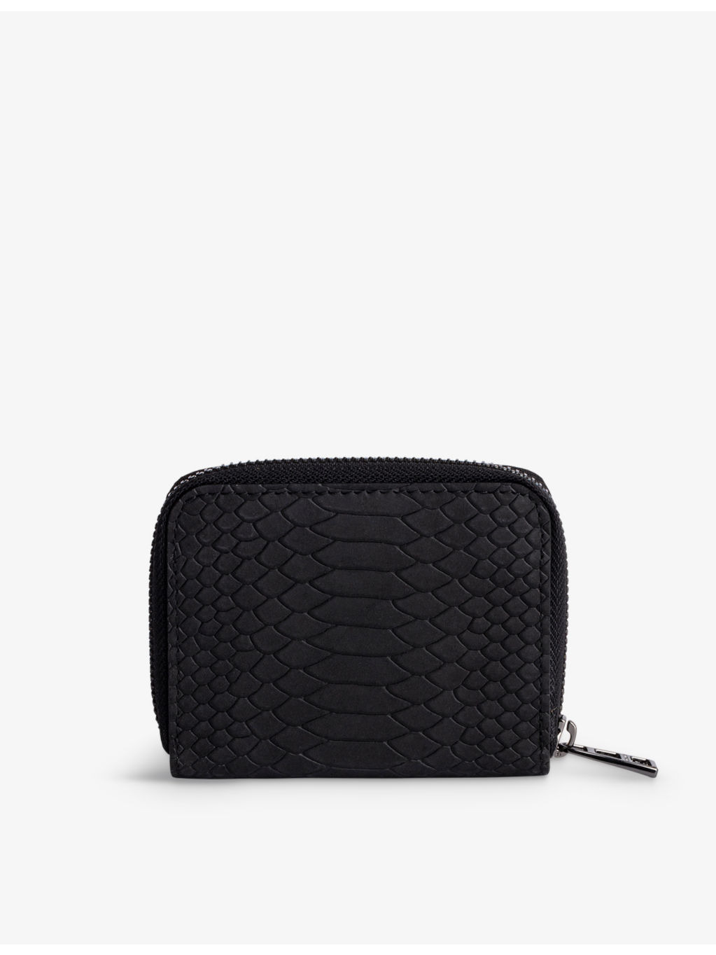Mini ZV wing-embellished textured-leather purse - 3