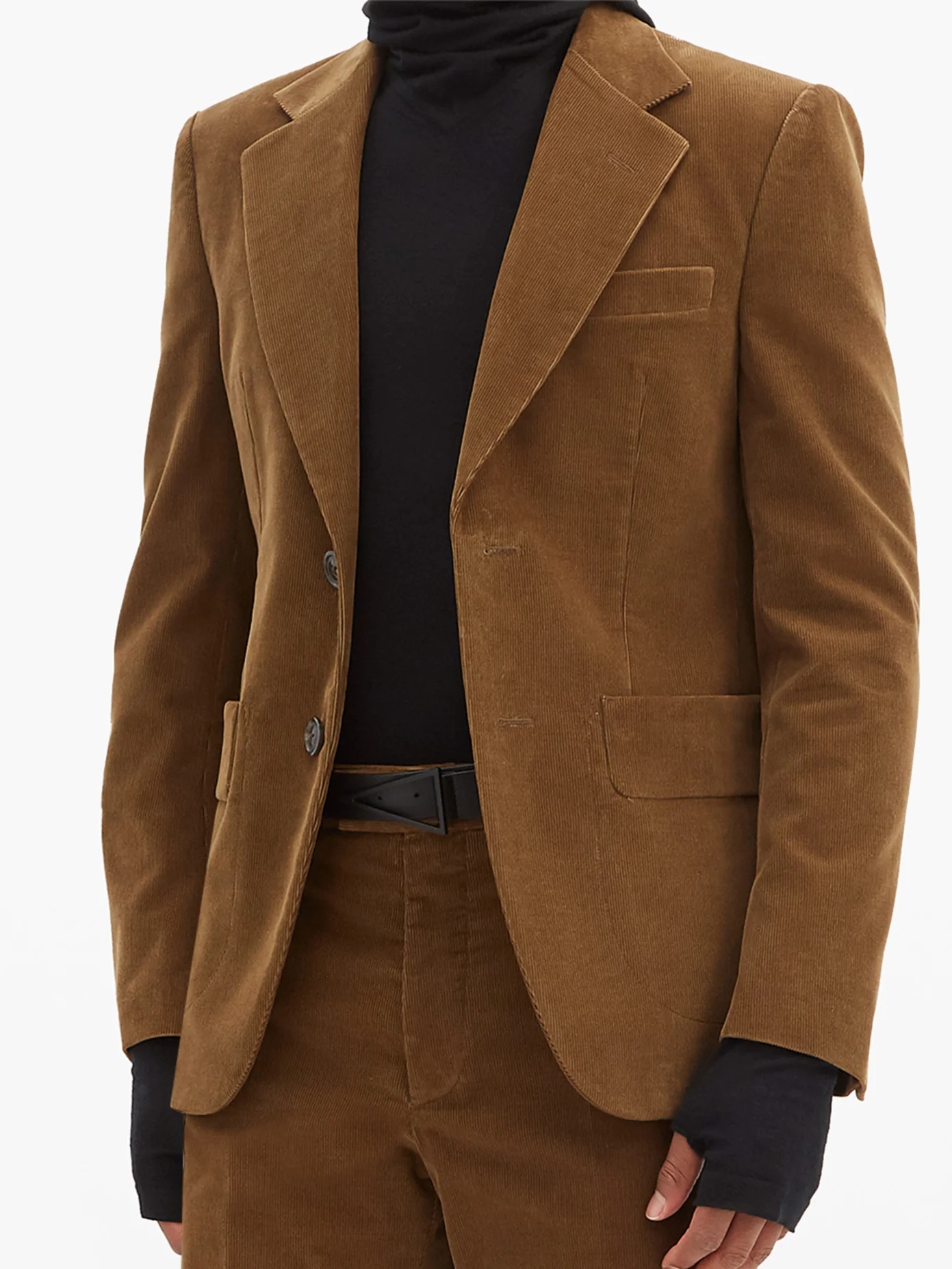 Cotton-corduroy single-breasted suit - 6