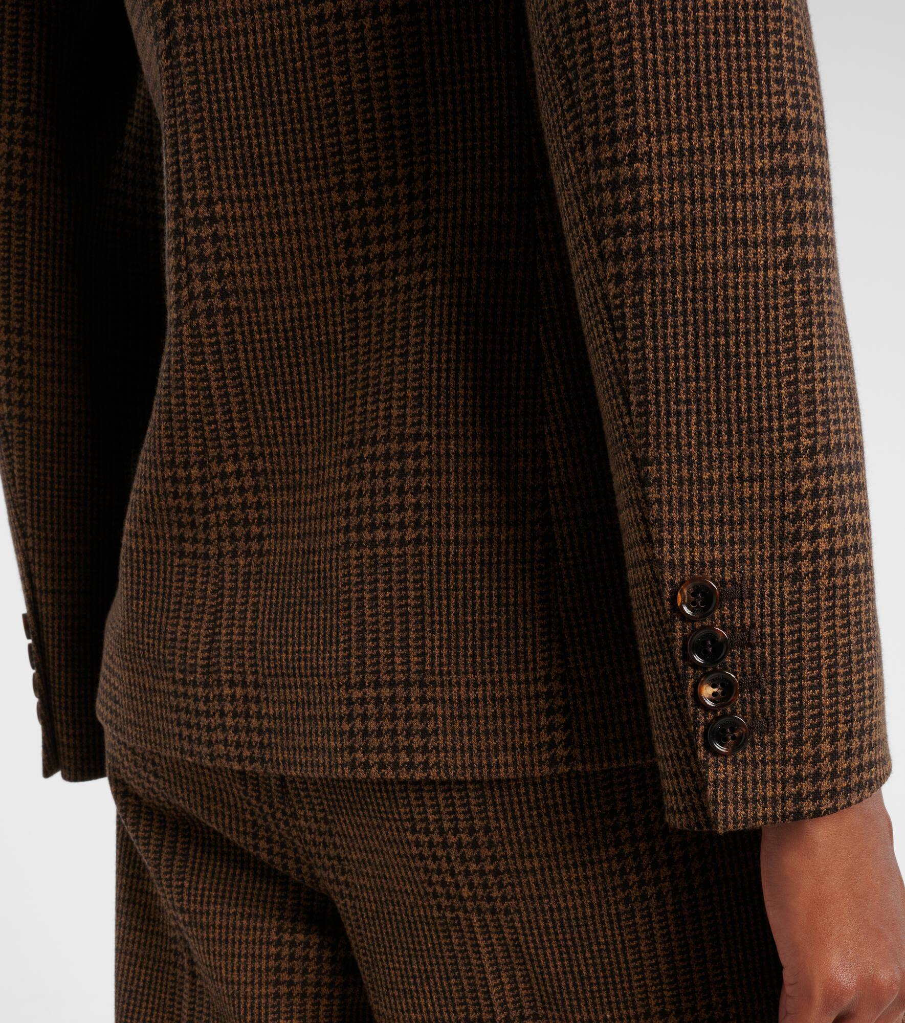 Zulma plaid cotton and wool-blend blazer - 5