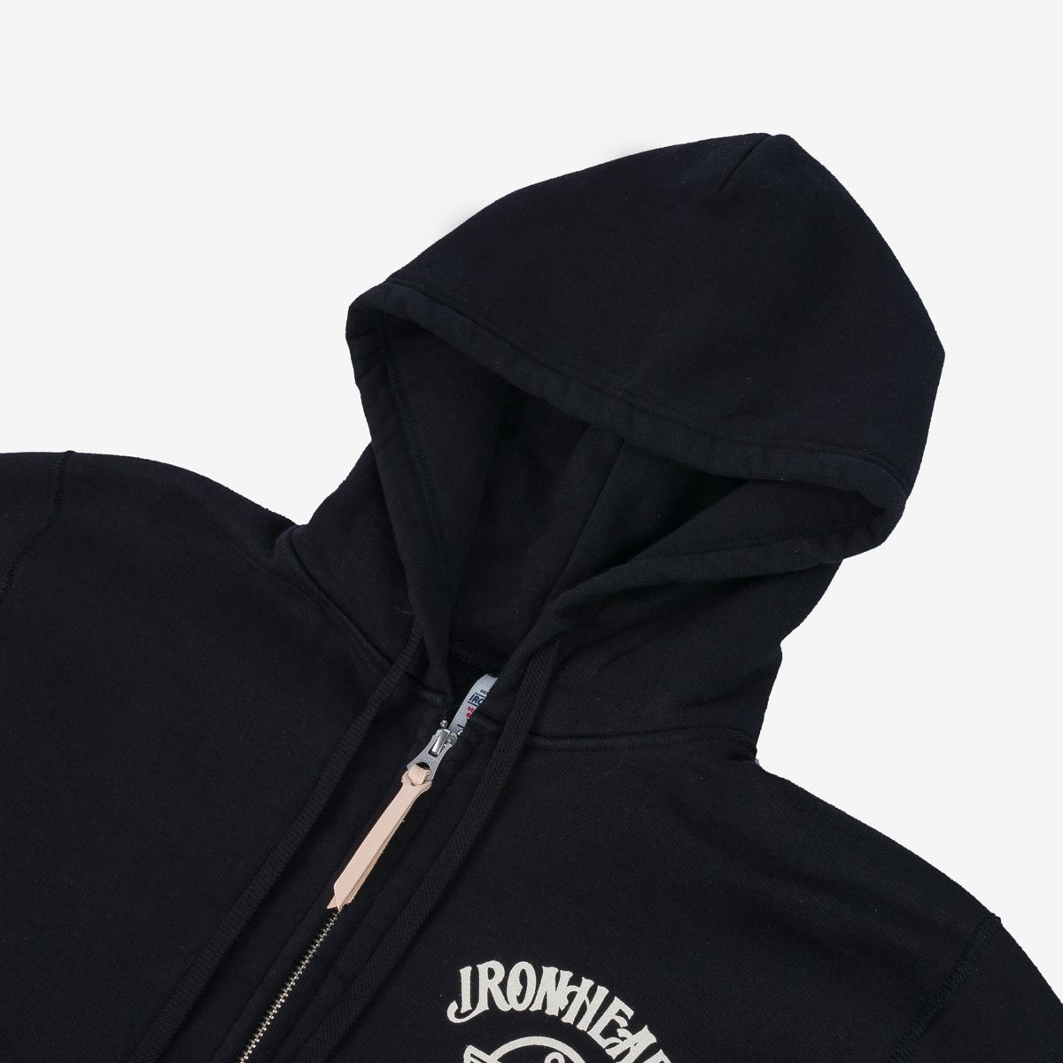 IHSW-72-BLK 14oz Ultra Heavyweight Loopwheel Printed Hooded Sweat – Black - 8