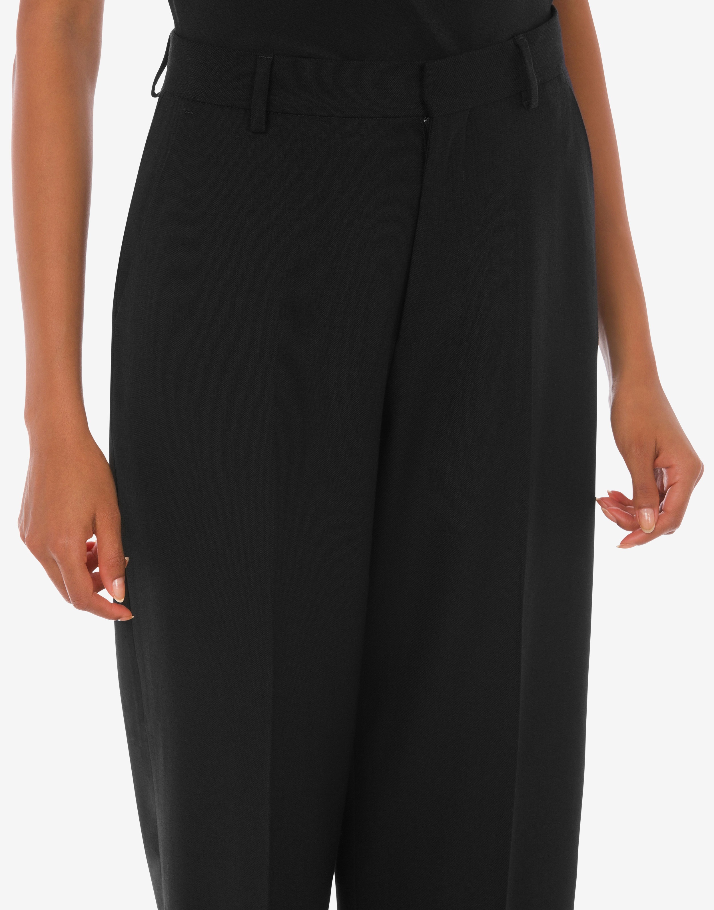 STRETCH GABARDINE TROUSERS - 4