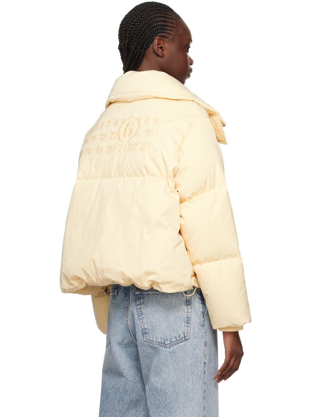 Beige Oversize Down Jacket - 3