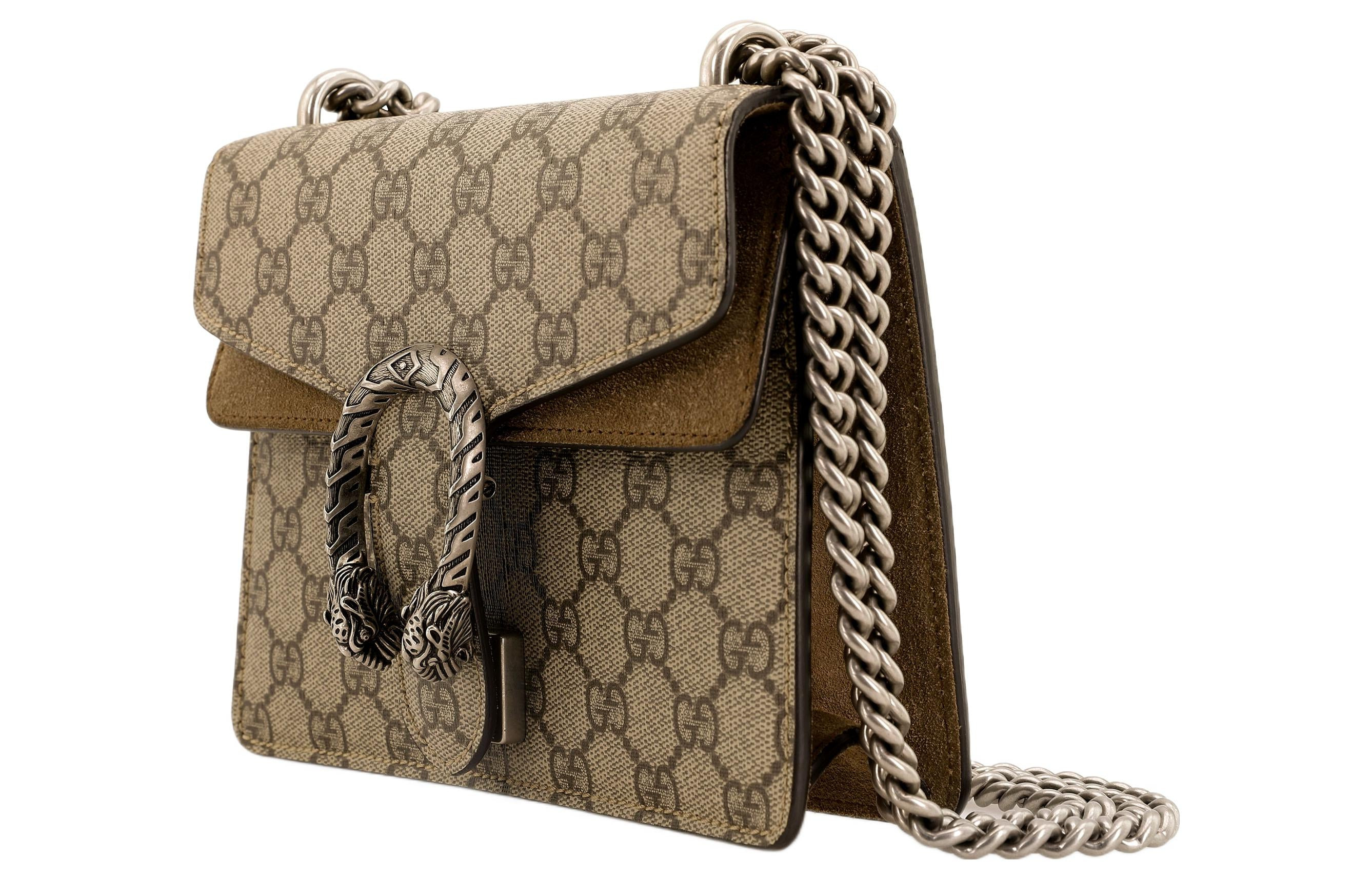 (WMNS) Gucci Dionysus GG Supreme Mini Bag Beige/Ebony 421970-KHNRN-8642 - 2