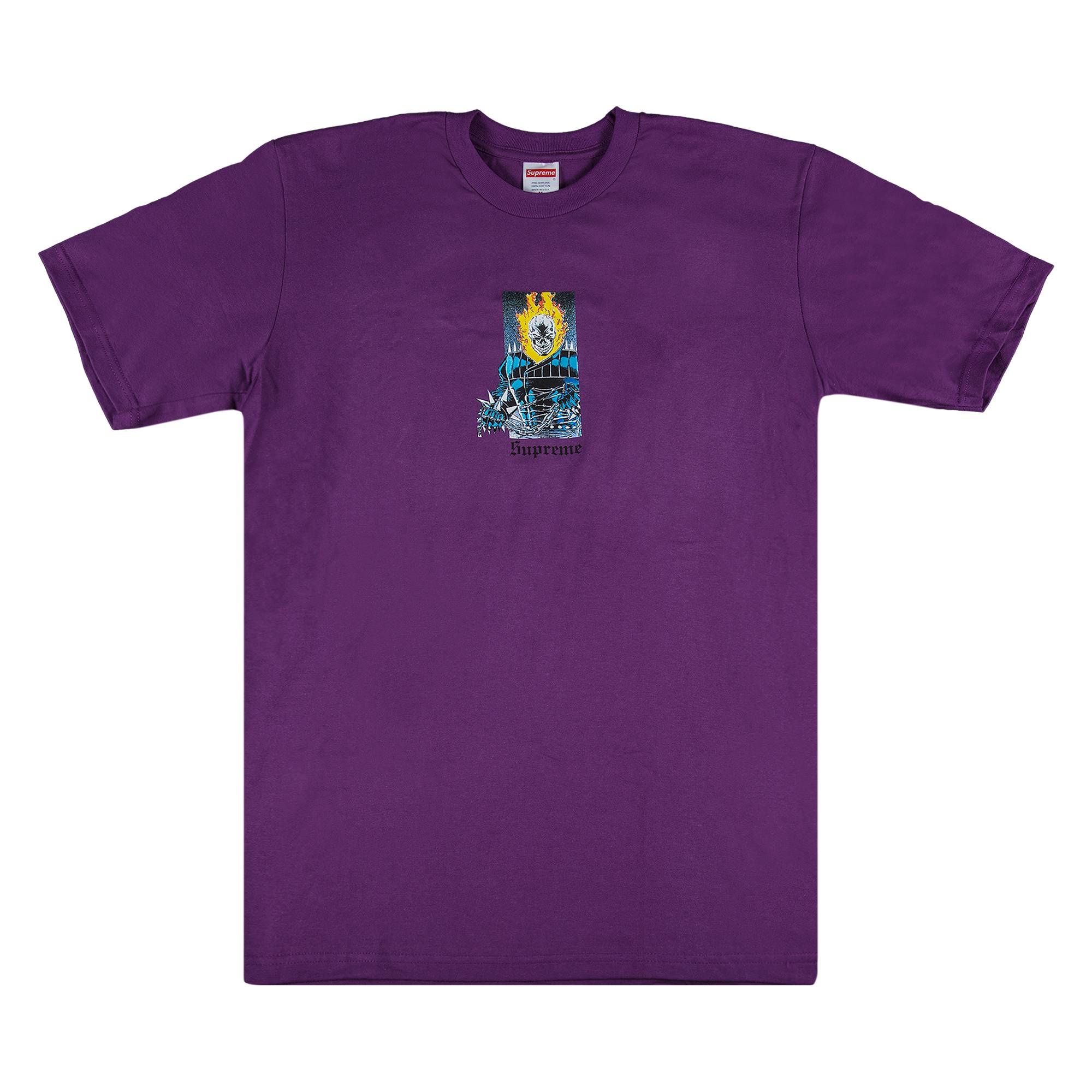 Supreme Supreme Ghost Rider T Shirt Purple REVERSIBLE