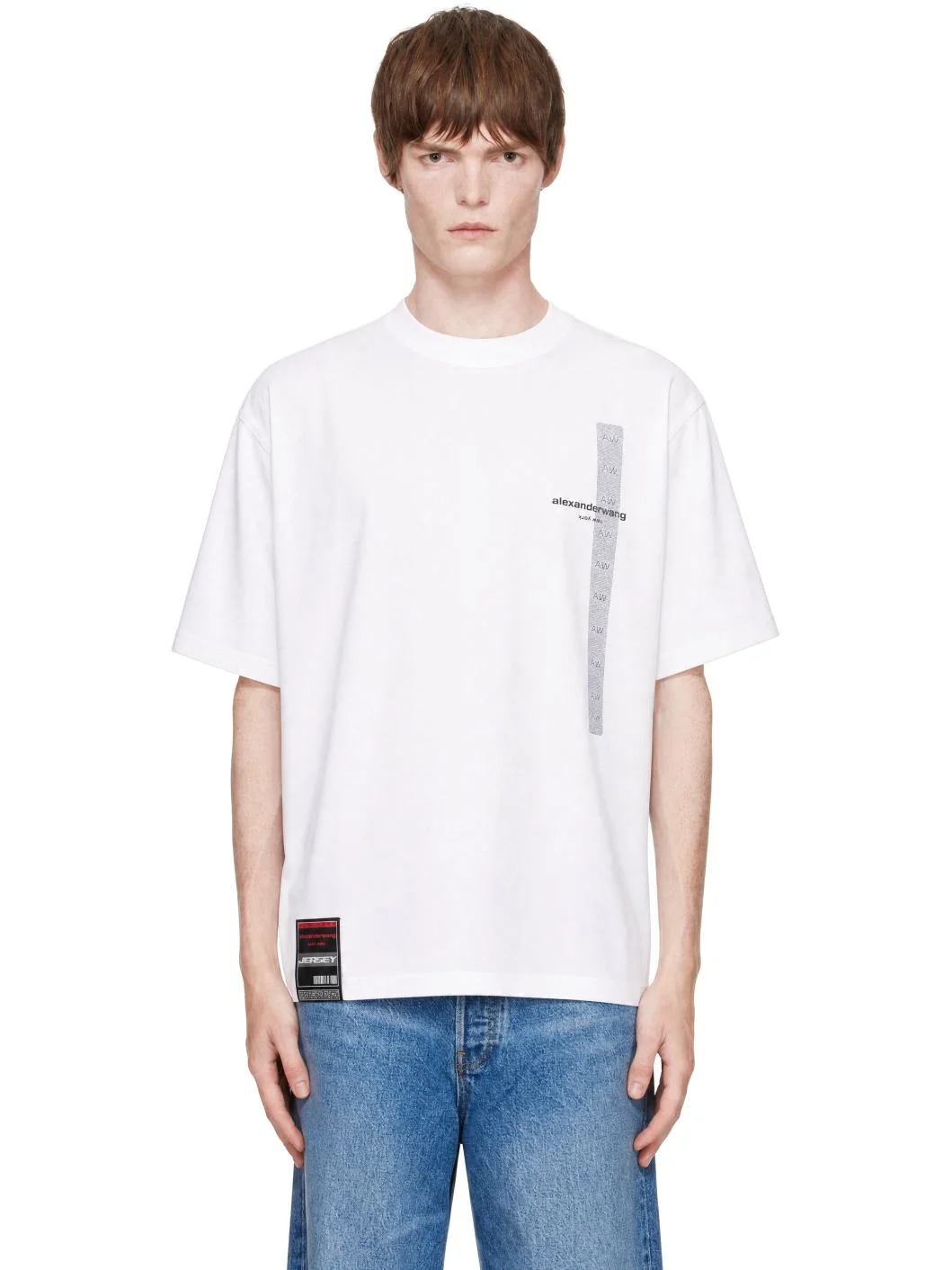White Short Sleeve Flasher Graphic T-shirt - 1