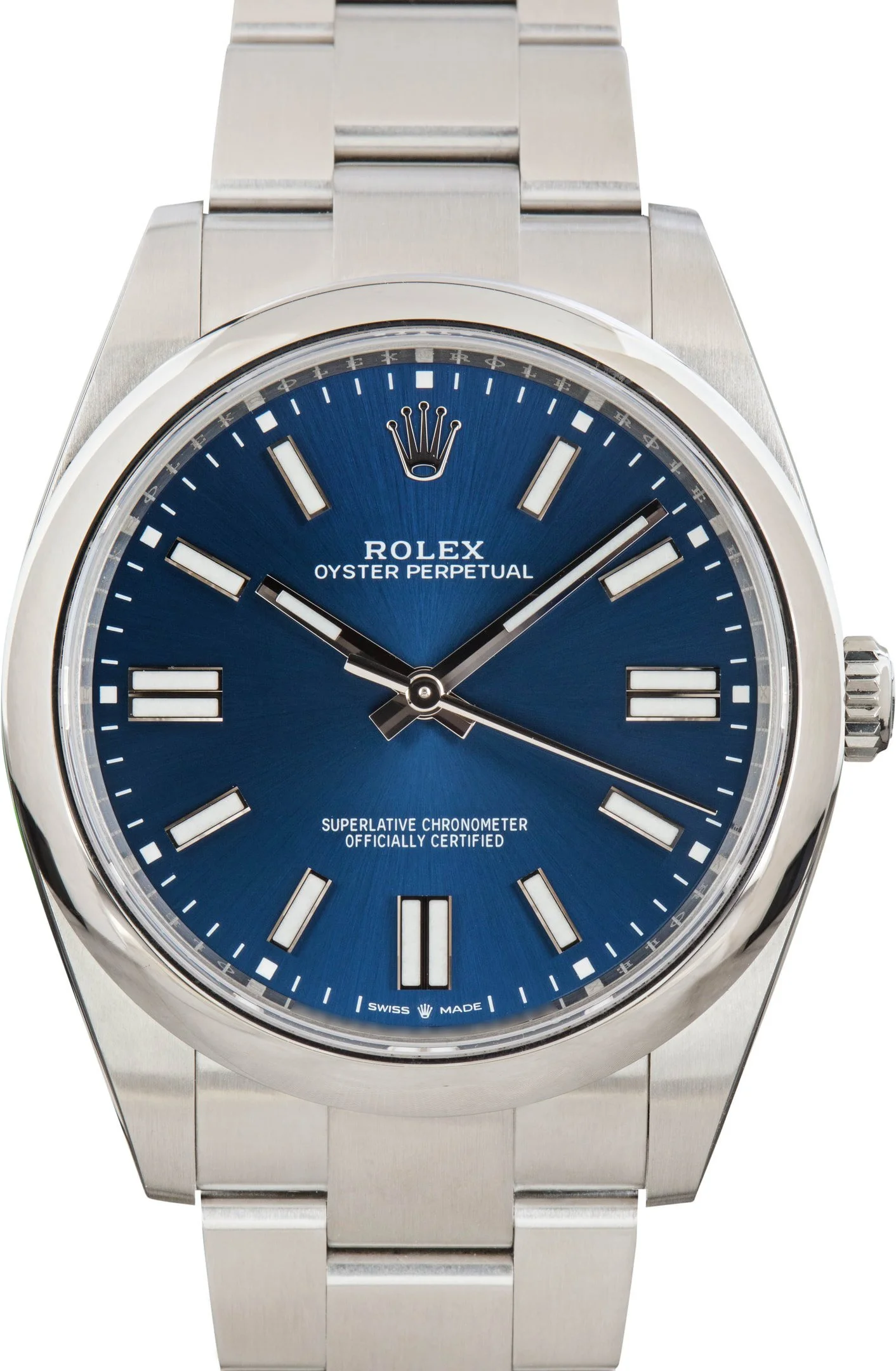 Used Rolex Oyster Perpetual 41 Ref 124300 Blue Dial - 1