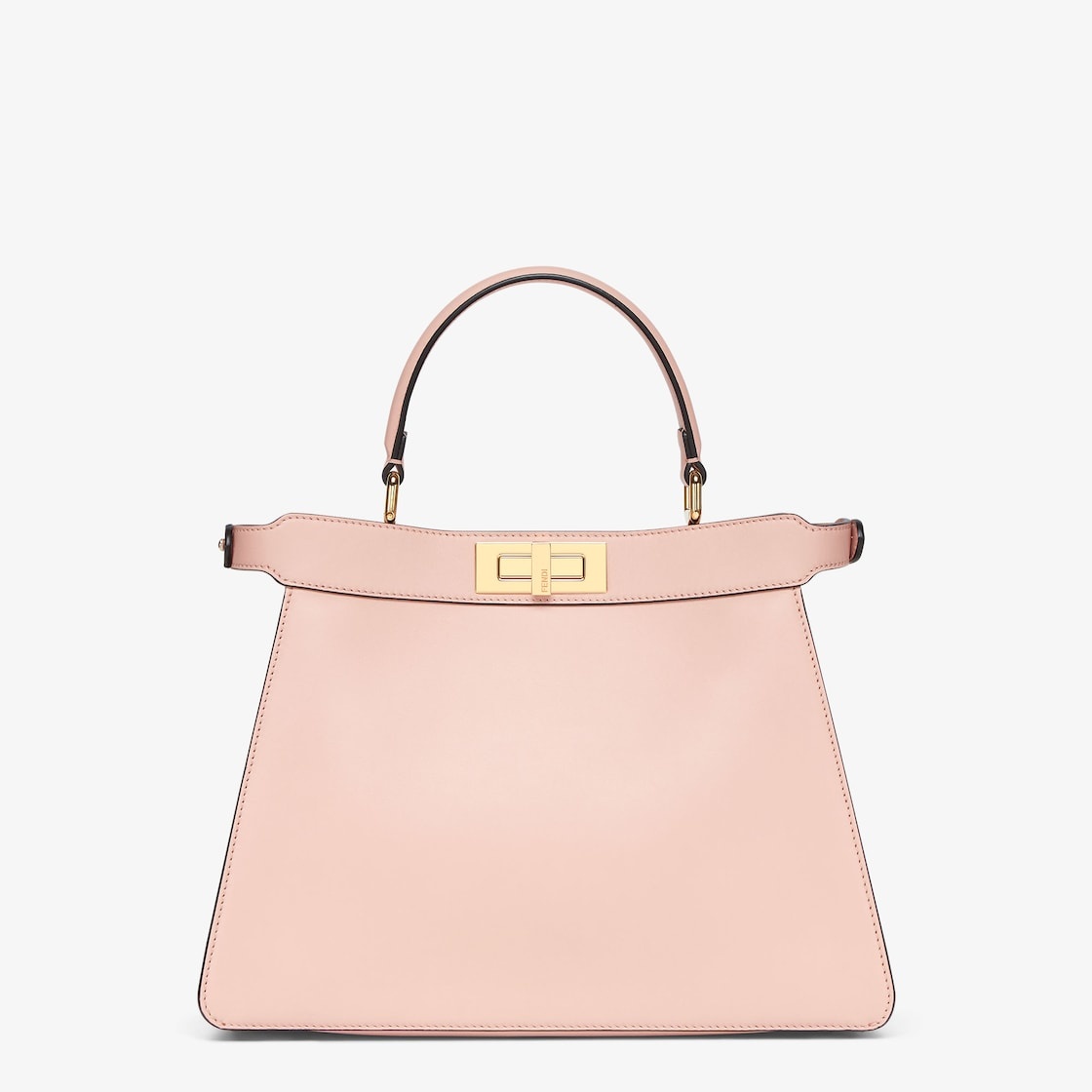 Baguette leather handbag Fendi Pink in Leather - 24559686