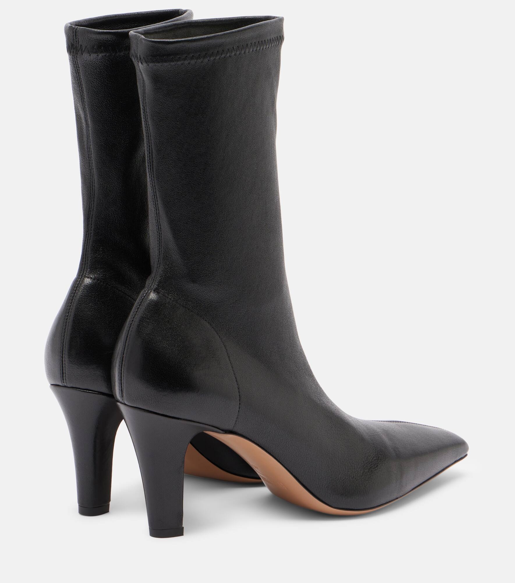 Belle 75 leather ankle boots - 2