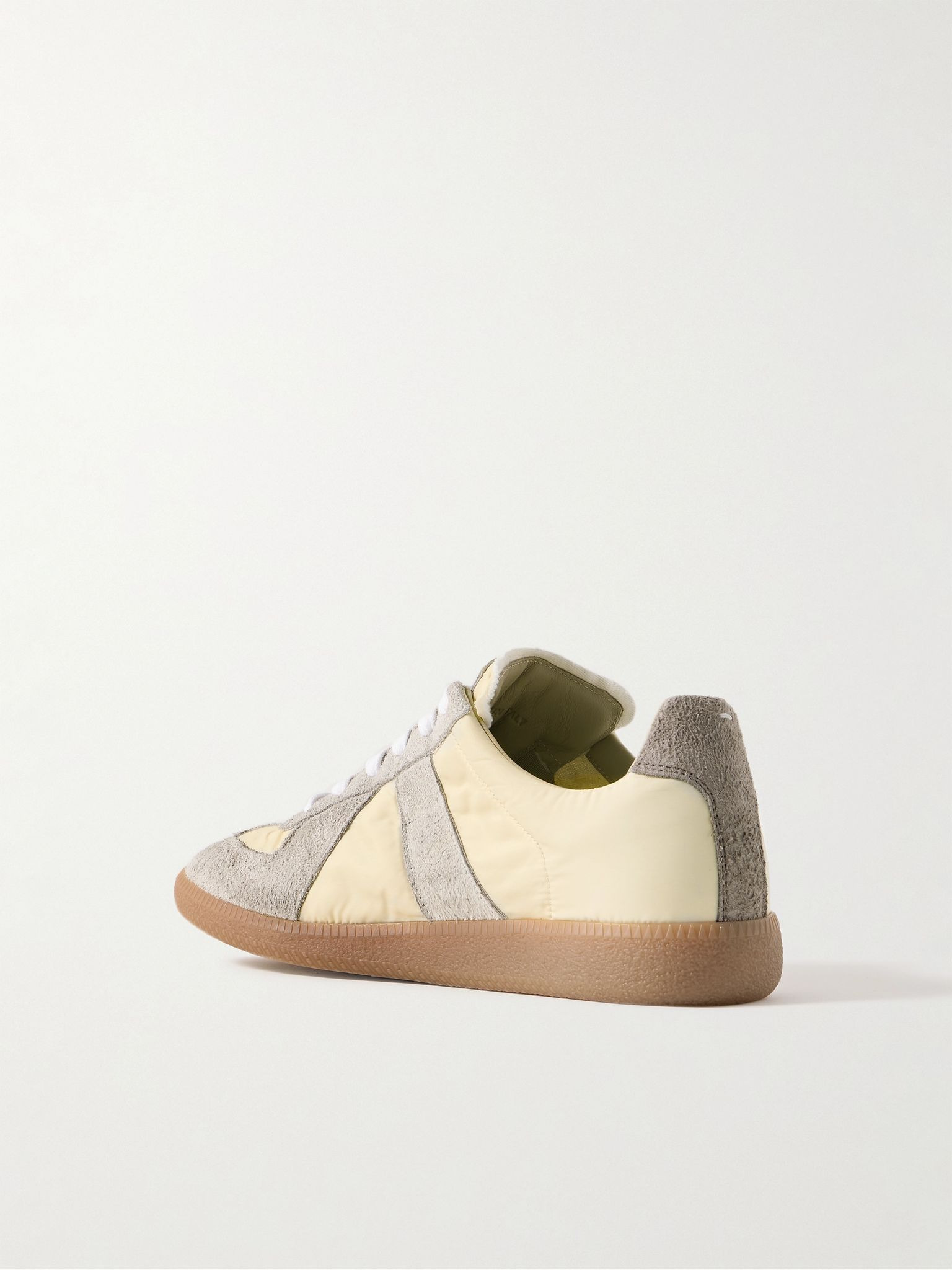 Replica Shell and Suede Sneakers Neutral - 4