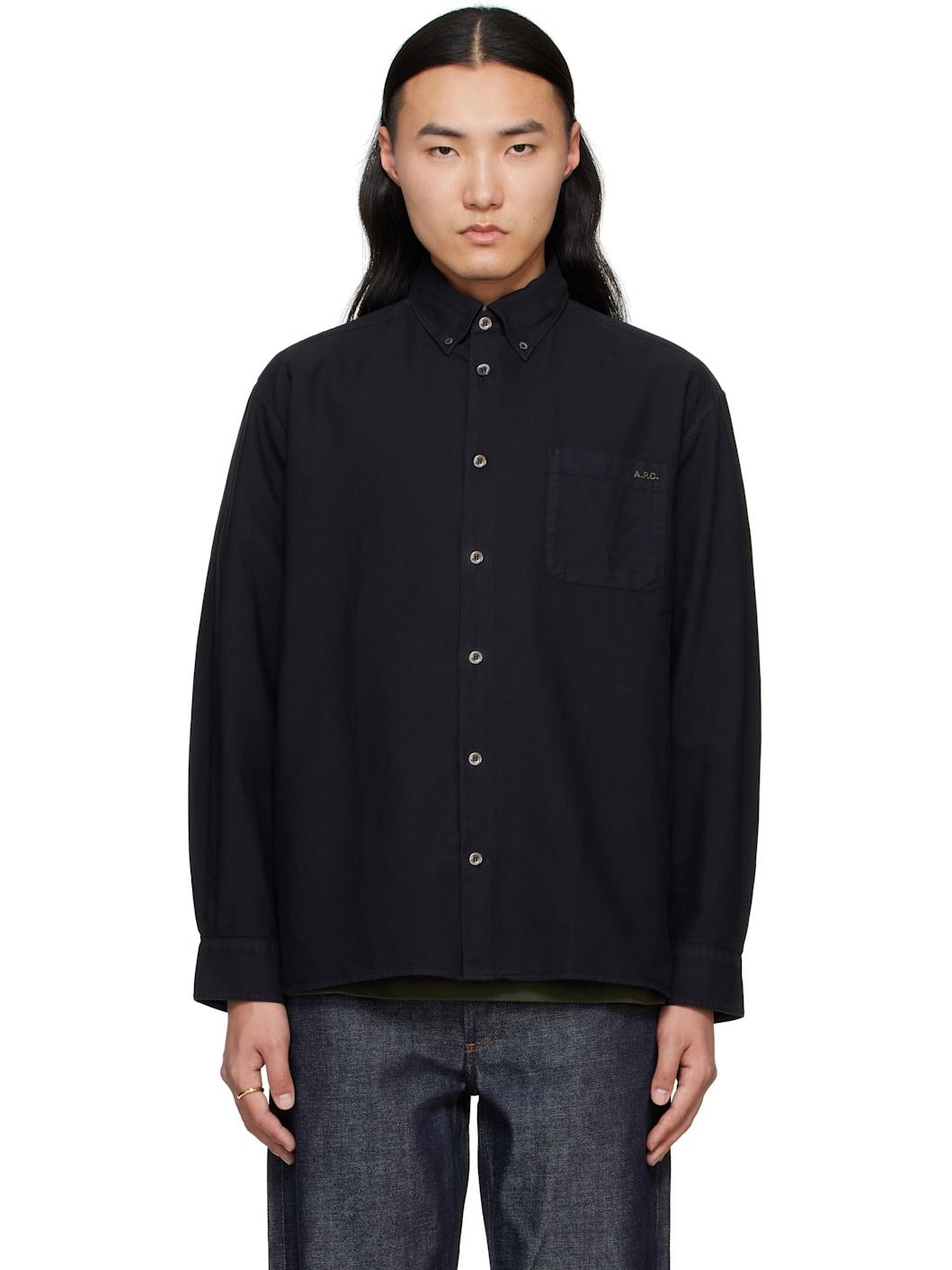 Black Mateo Logo Shirt - 1
