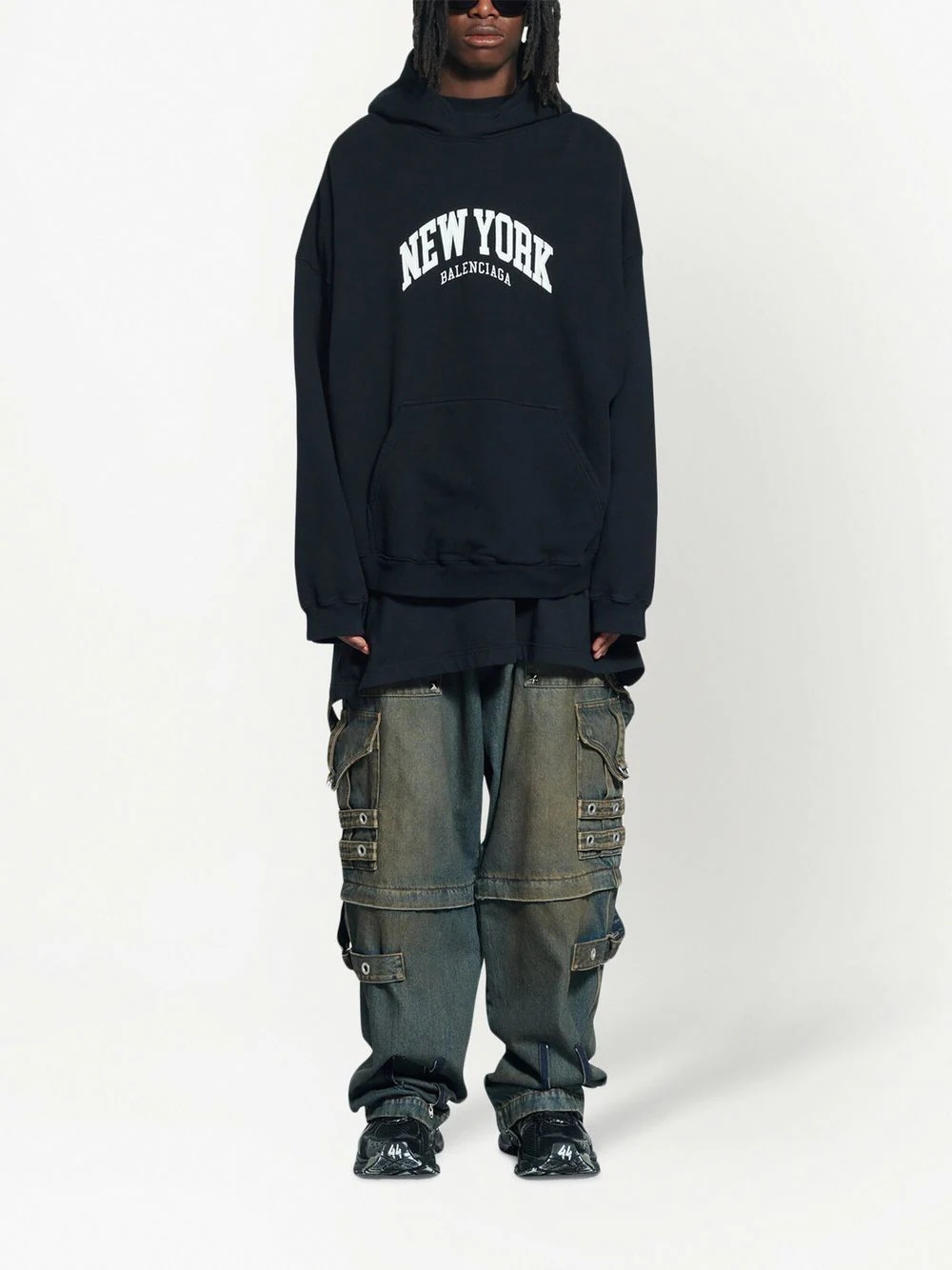 Cities New York wide-fit hoodie - 2