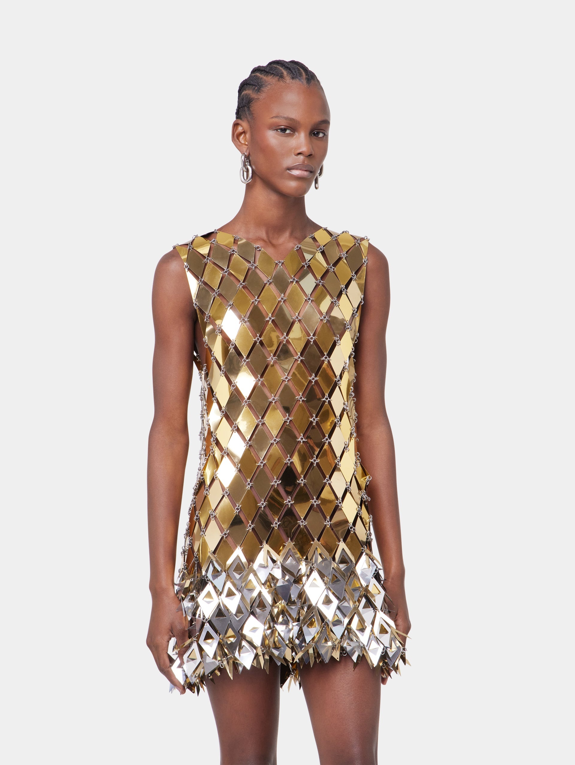 Paco rabanne gold dress hotsell