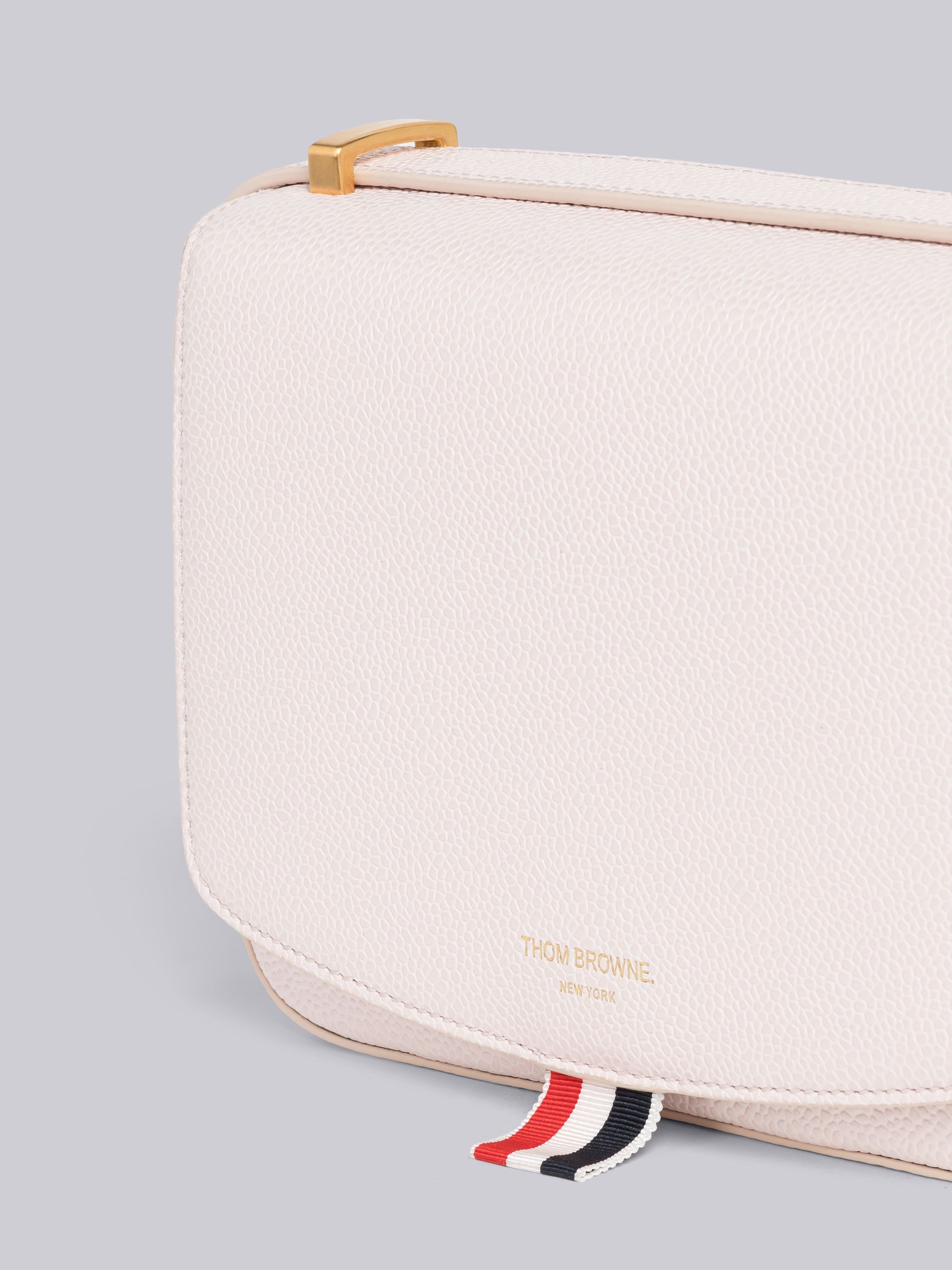 Pebble Grain Leather Mini Saddle Bag - 2