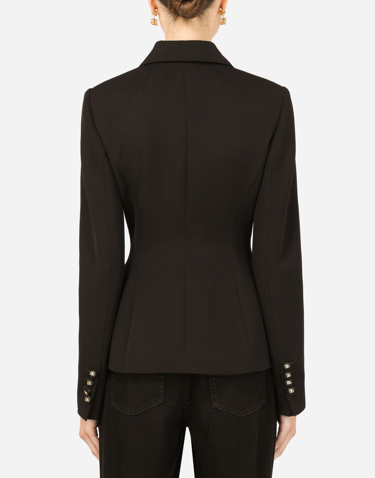 Dolce-fit woolen jacket with branded buttons - 3