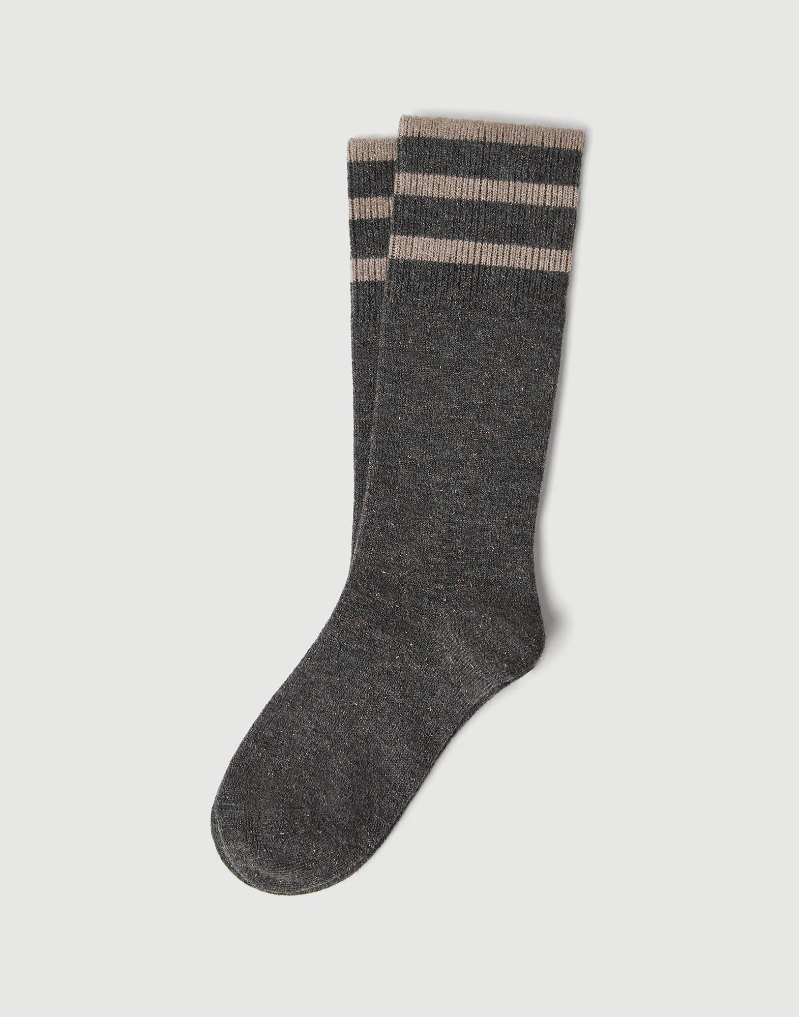 Sparkling cashmere knit socks - 1