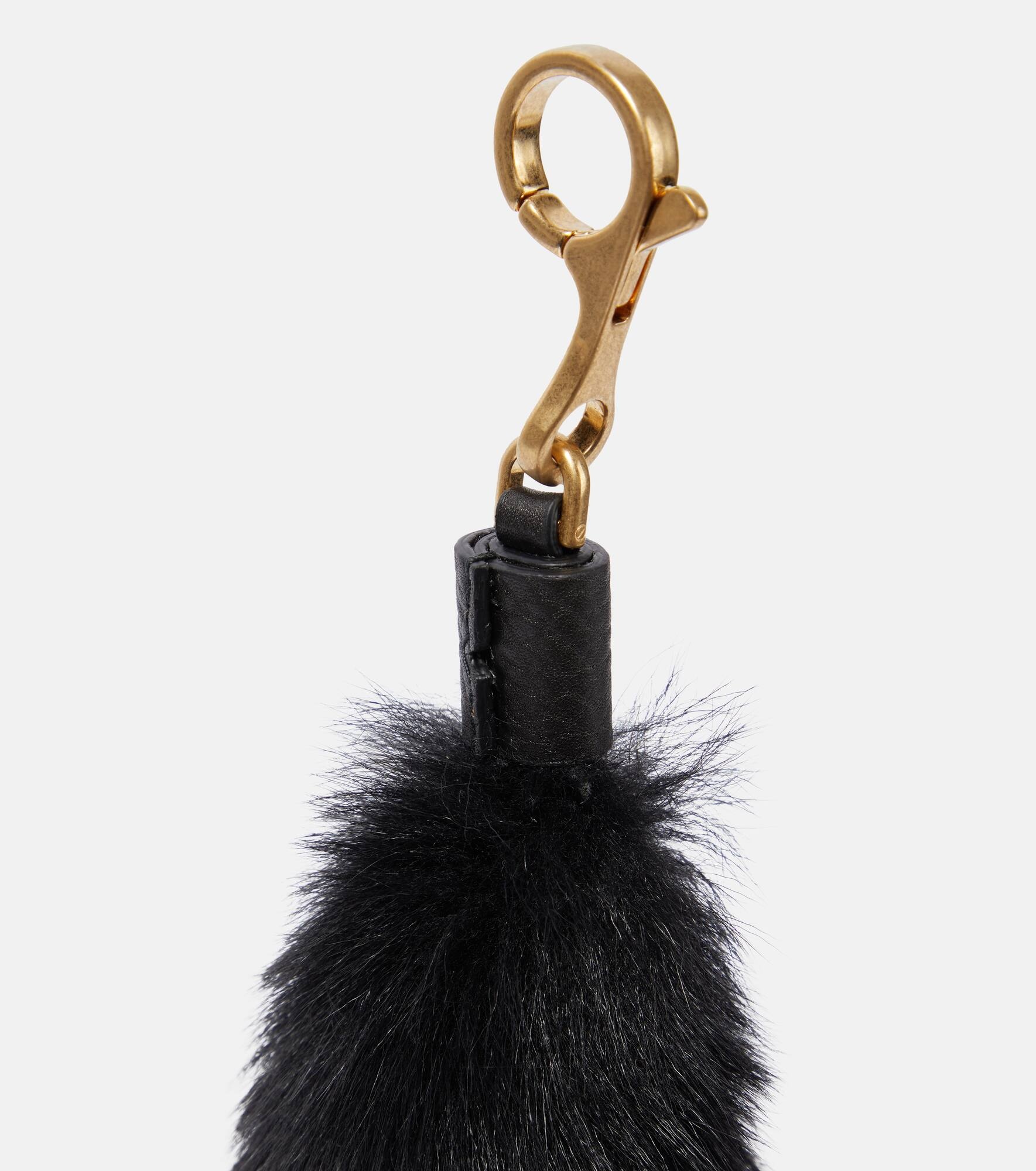 Shearling bag charm - 4
