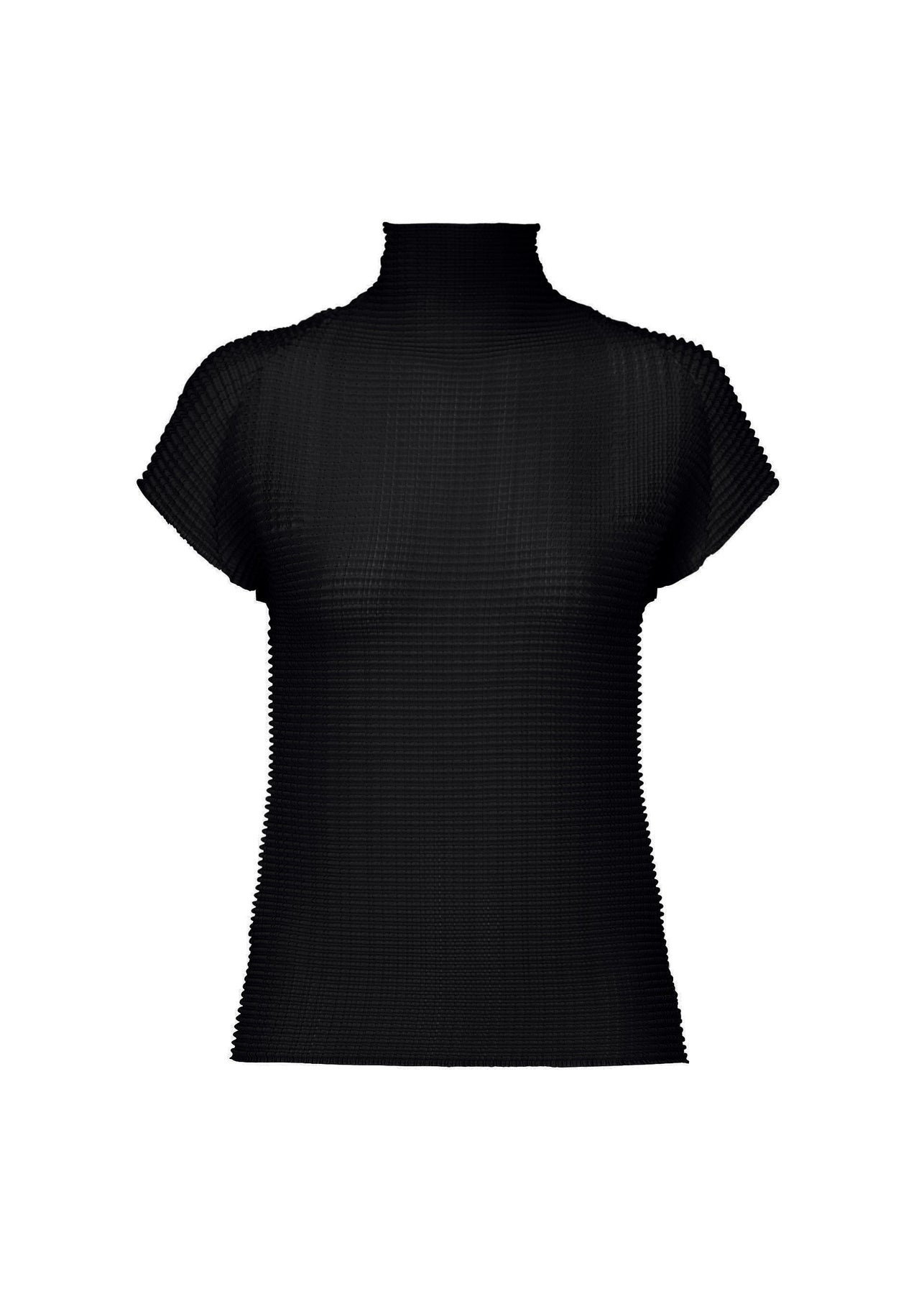 WOOLY PLEATS BK/WT-46 TOP - 1