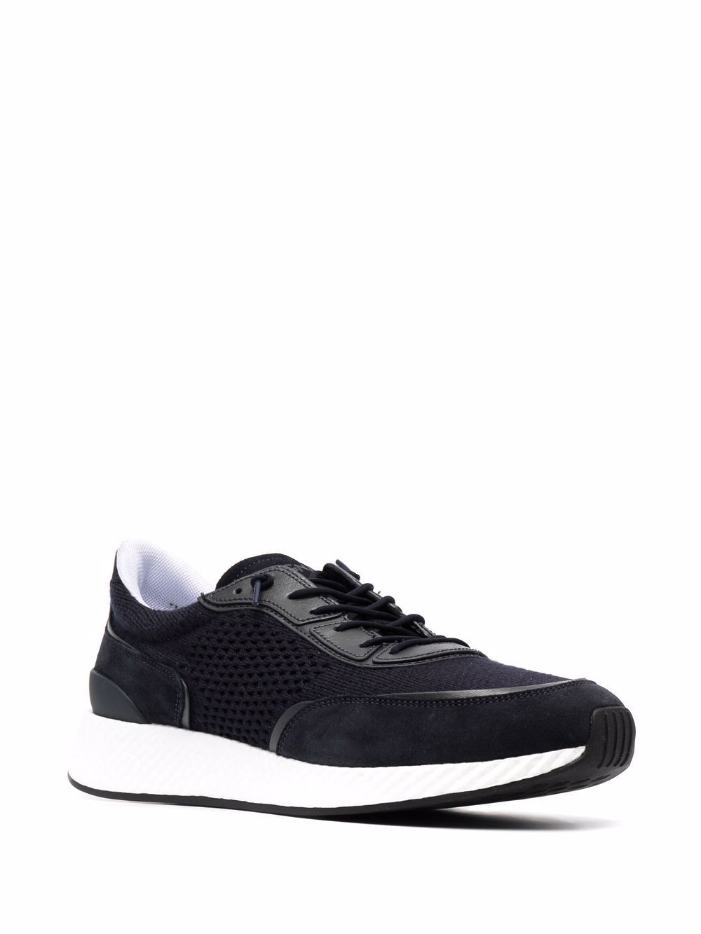 panelled mesh low-top sneakers - 2