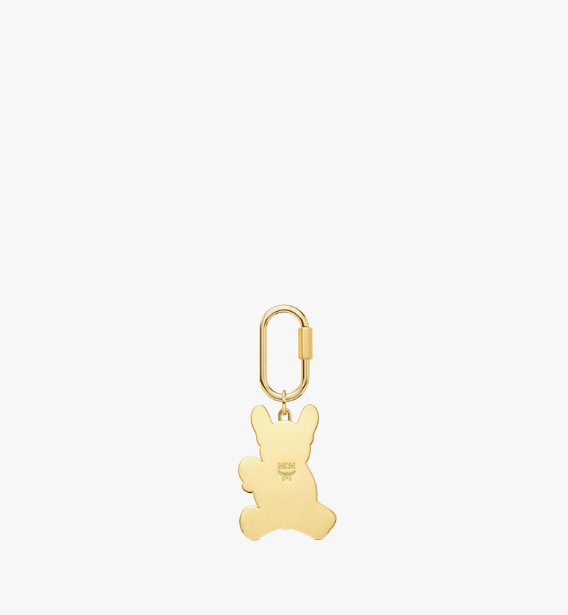 MCM Aren M Pup 2D Visetos Metal Charm outlook
