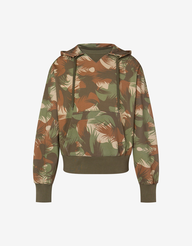 CAMOUFLAGE PRINT HOODIE - 1