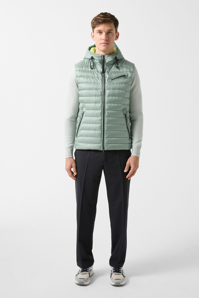 BOGNER Lonne lightweight down vest in Lime green outlook