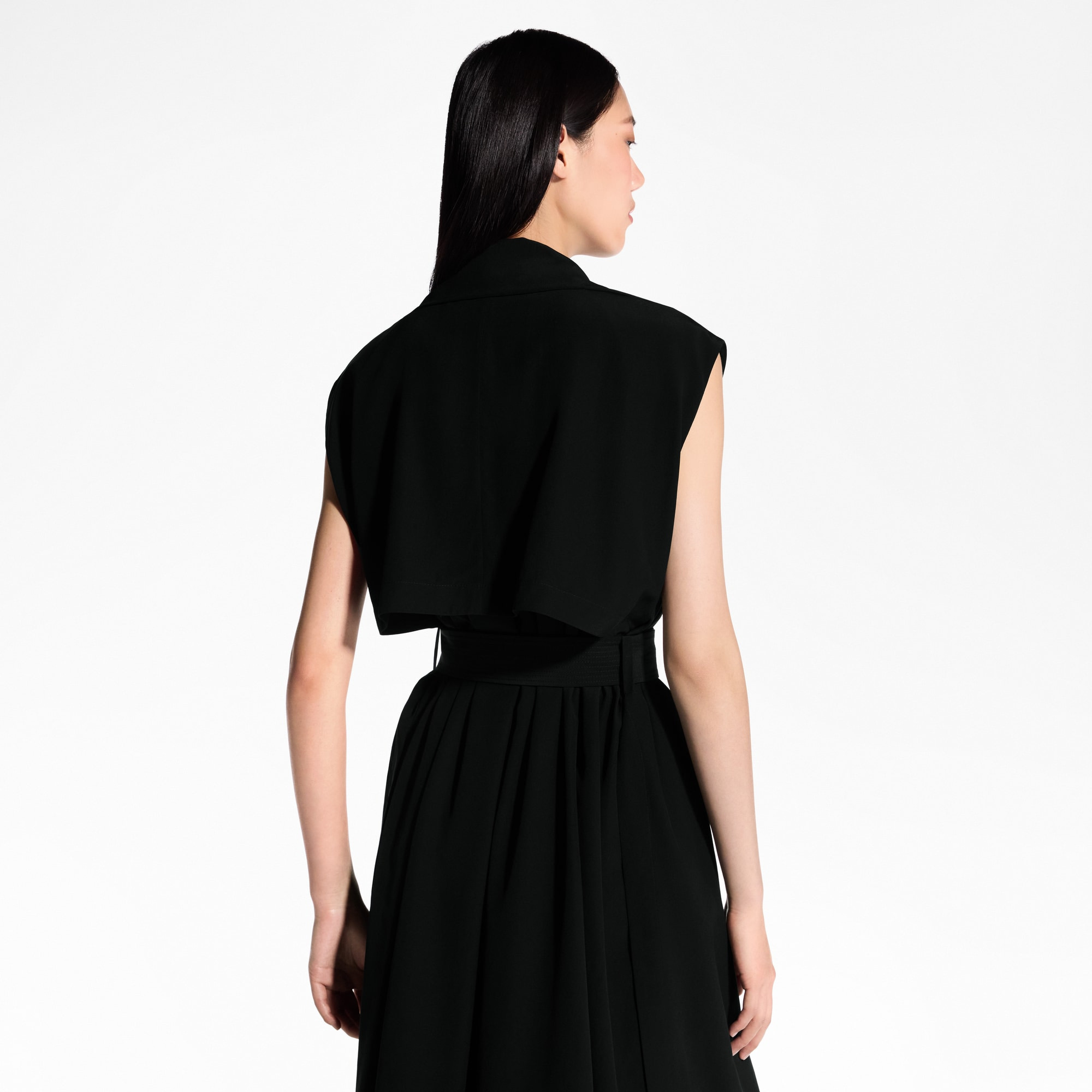 Belted Double-Breasted Dress - 5