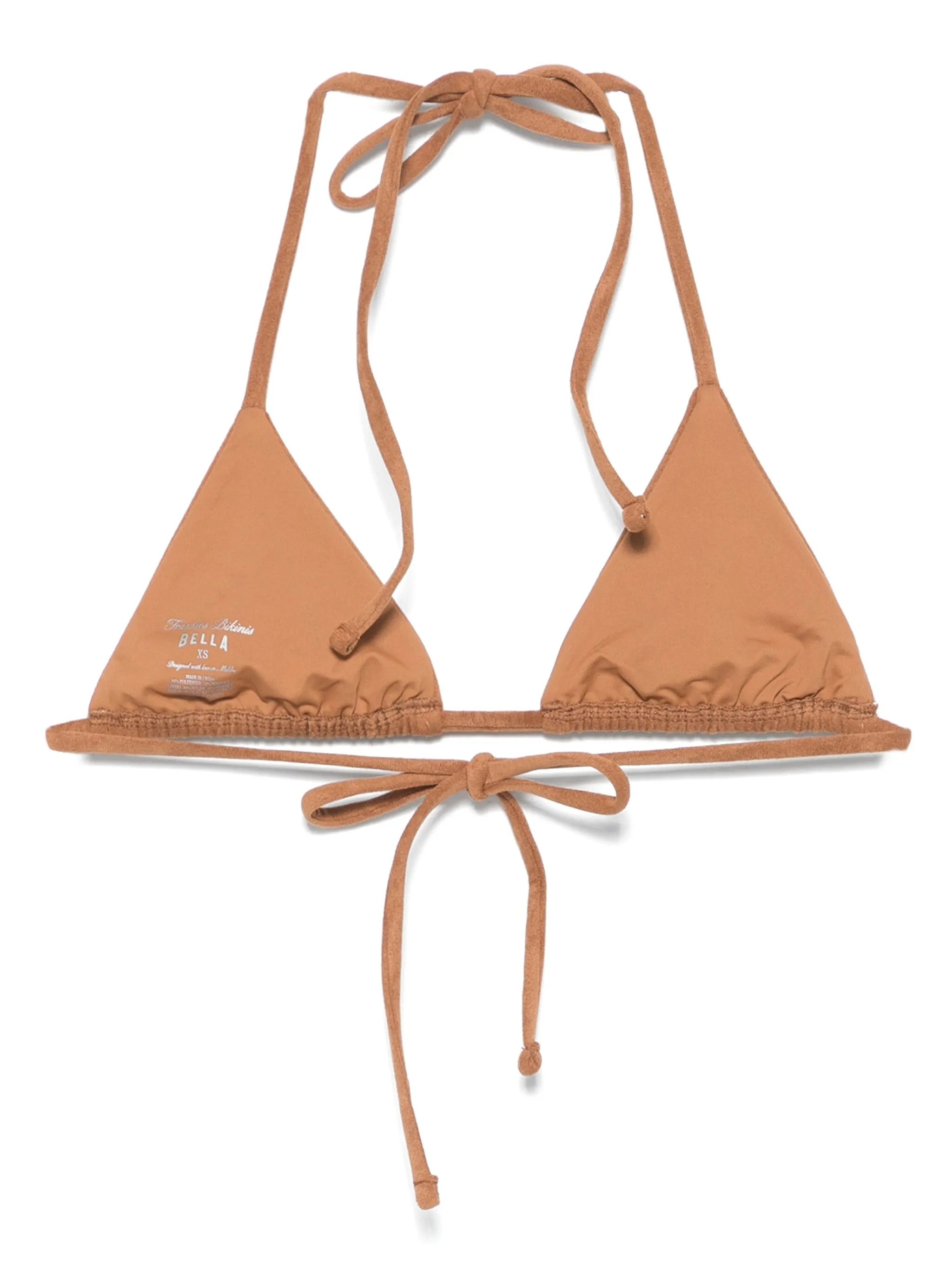Frankies Bikinis X Bella Hadid Suede Triangle Bikini Top - 2