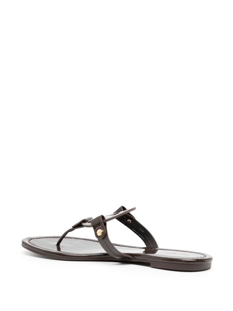 Miller logo-plaque leather sandals 3