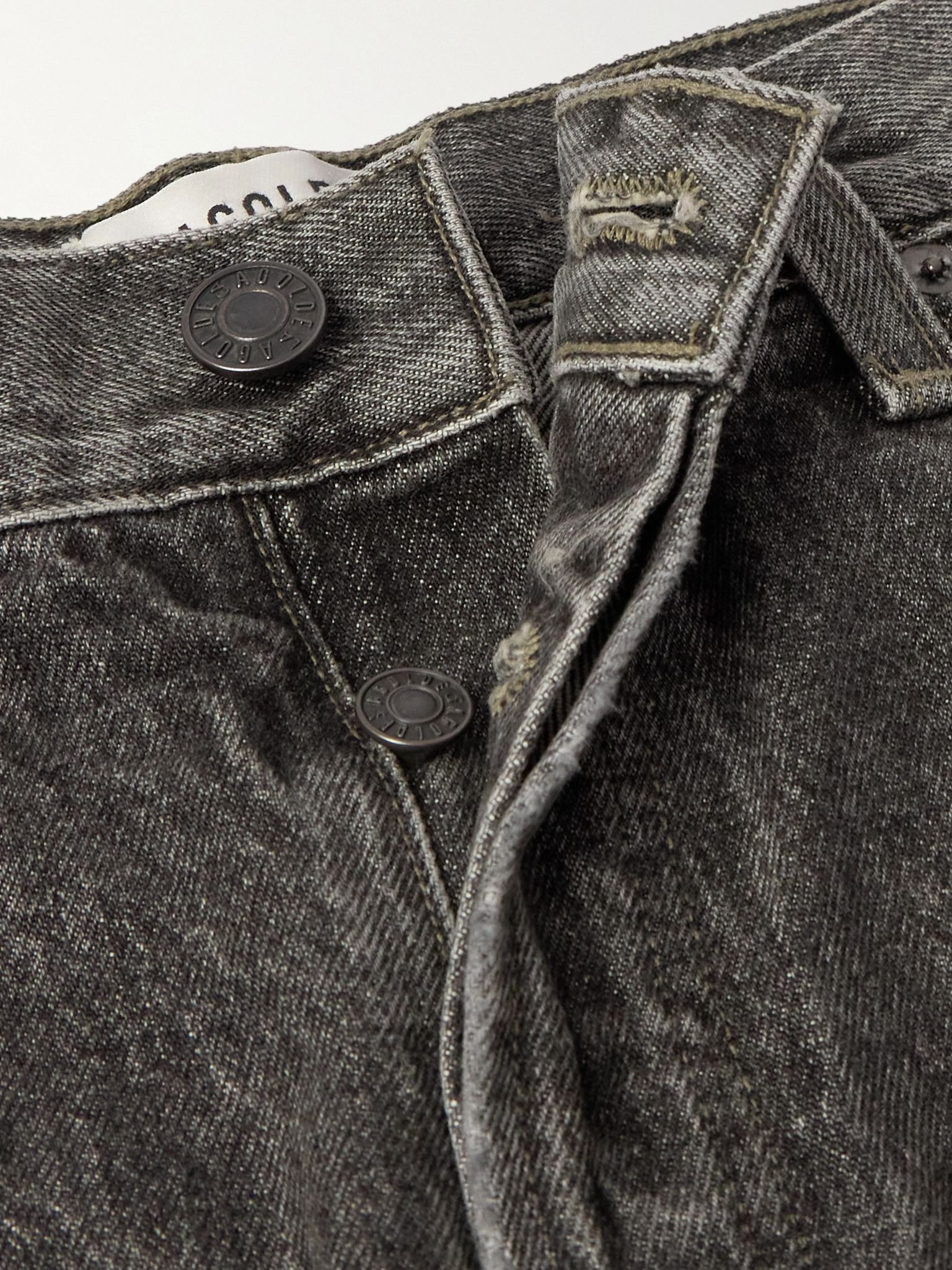 90's Straight-Leg Distressed Jeans Gray - 6